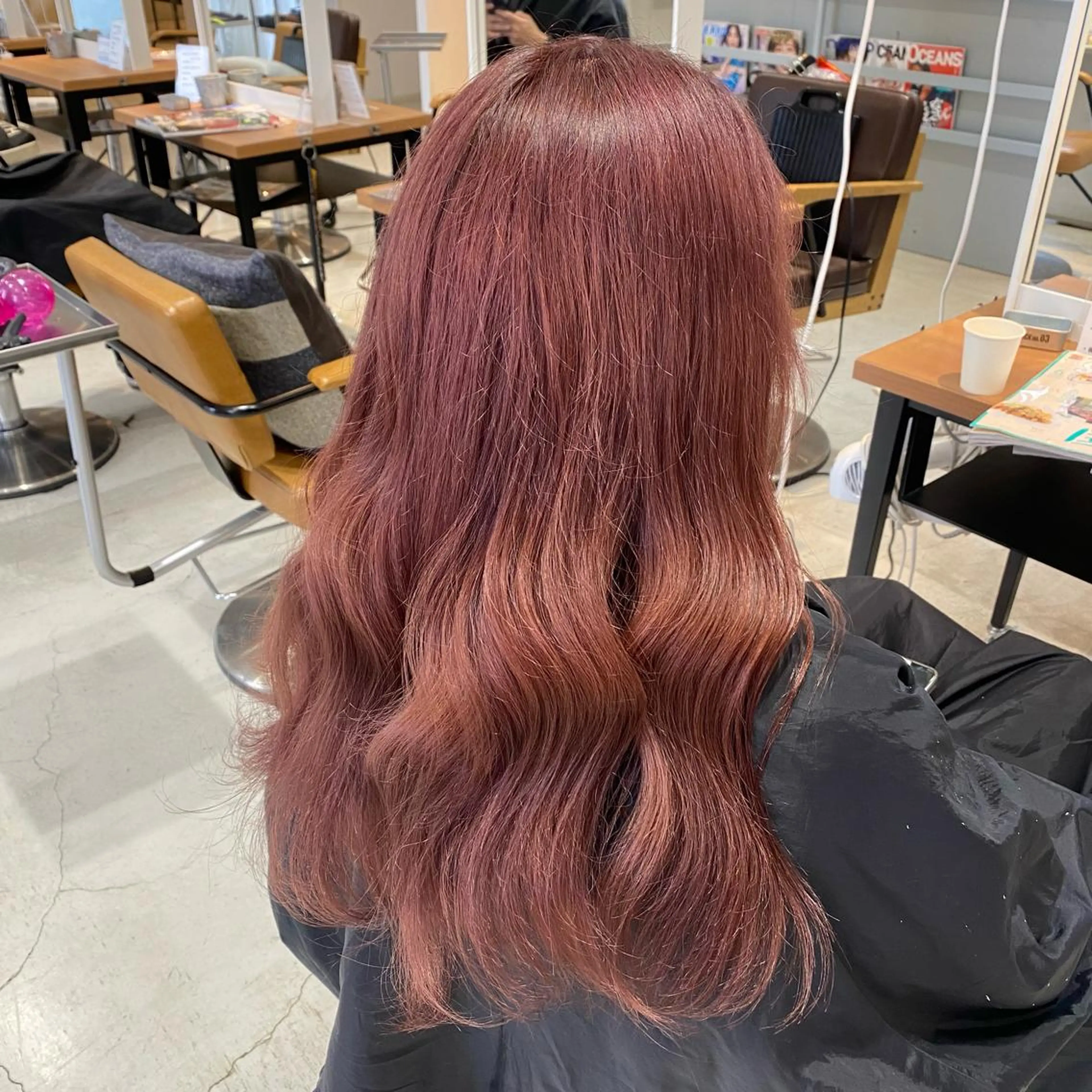 ロング カラー カット 韓国・網紅 🦋HONOKA🦋のヘアスタイル