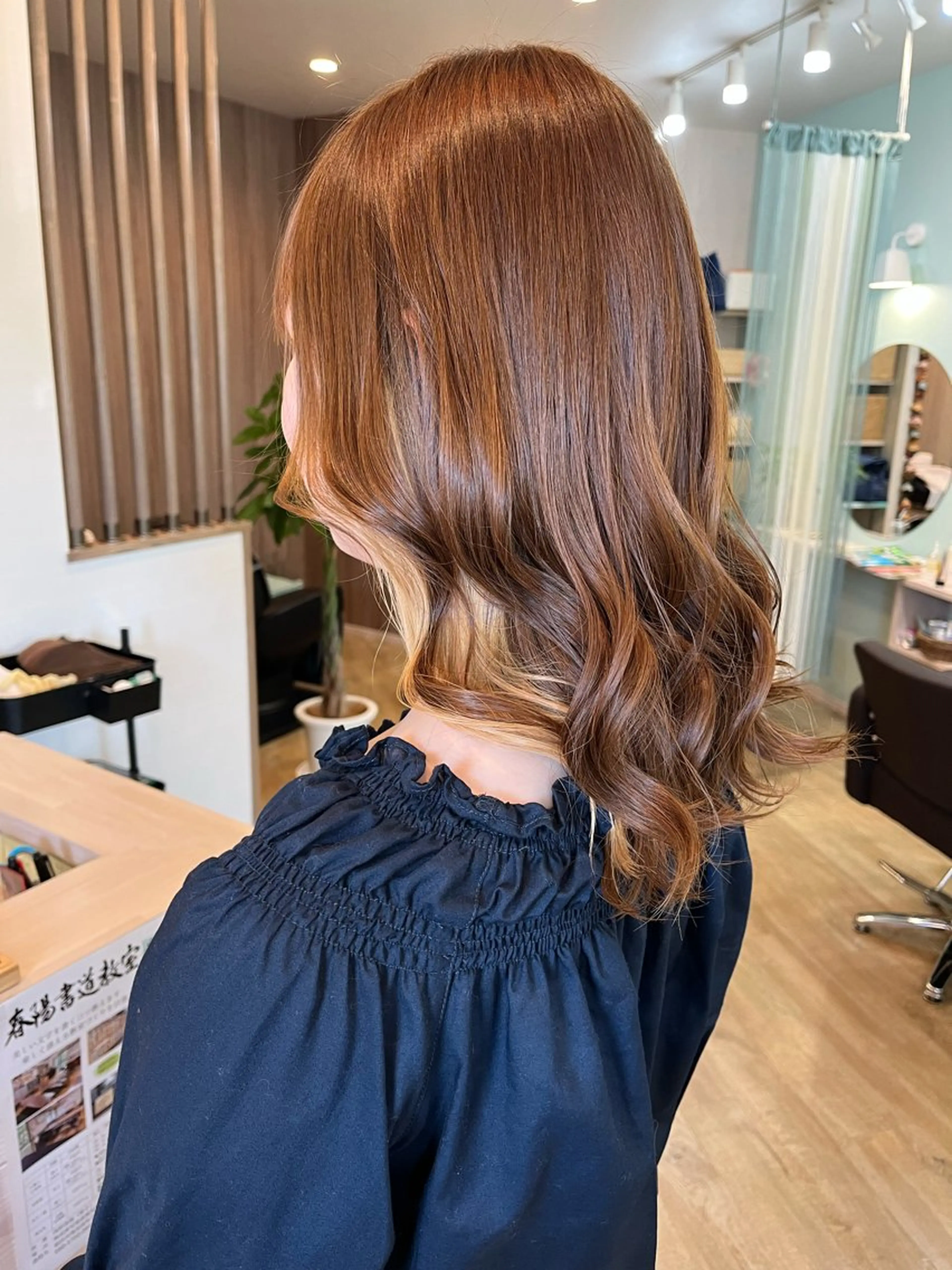 ロング カラー ヘアアレンジ ヘアカラー like みやびのヘアスタイル