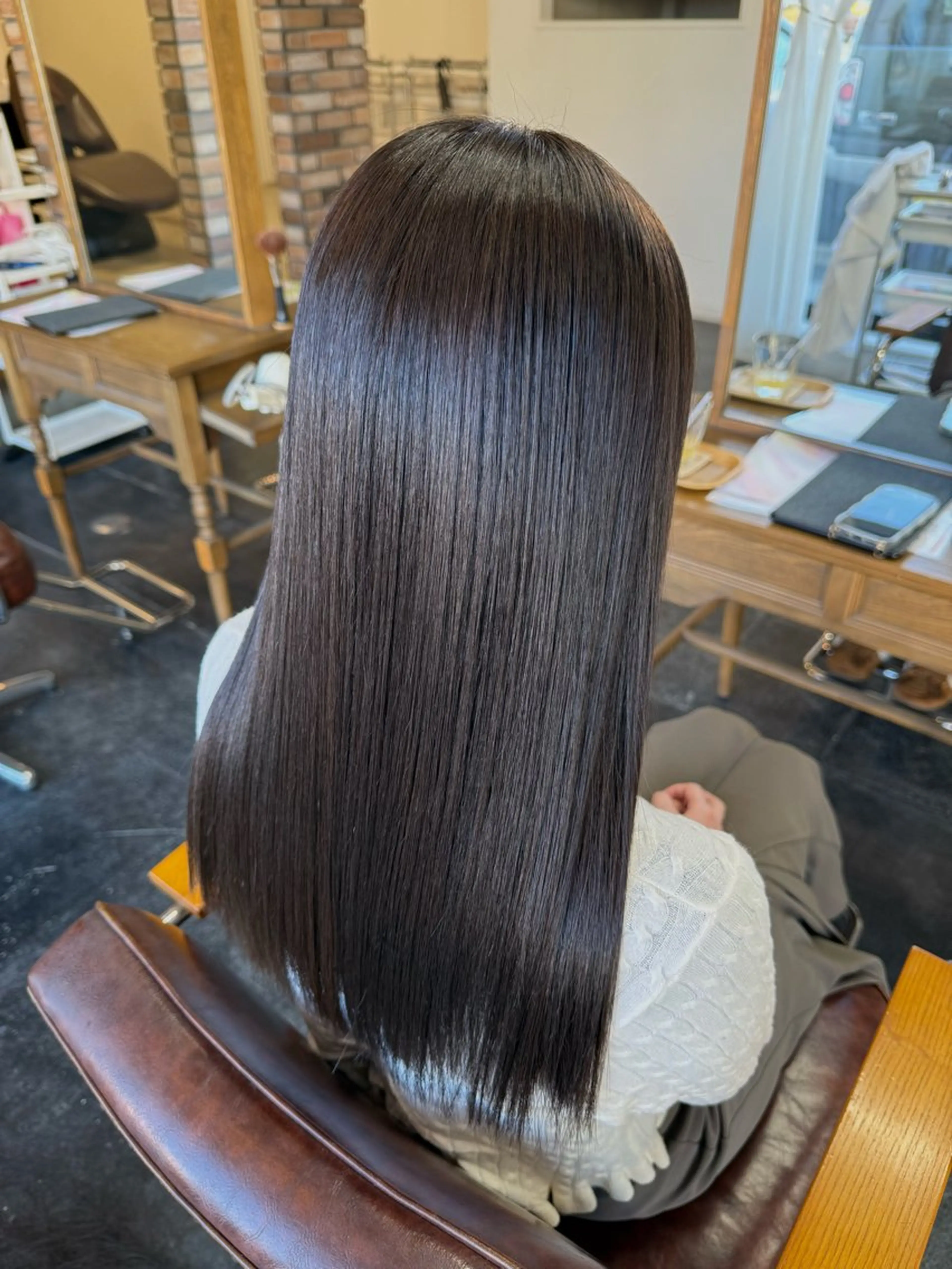 ロング 縮毛矯正 カット 縮毛矯正 【SET-UP中庄】 浅沼結斗のヘアスタイル