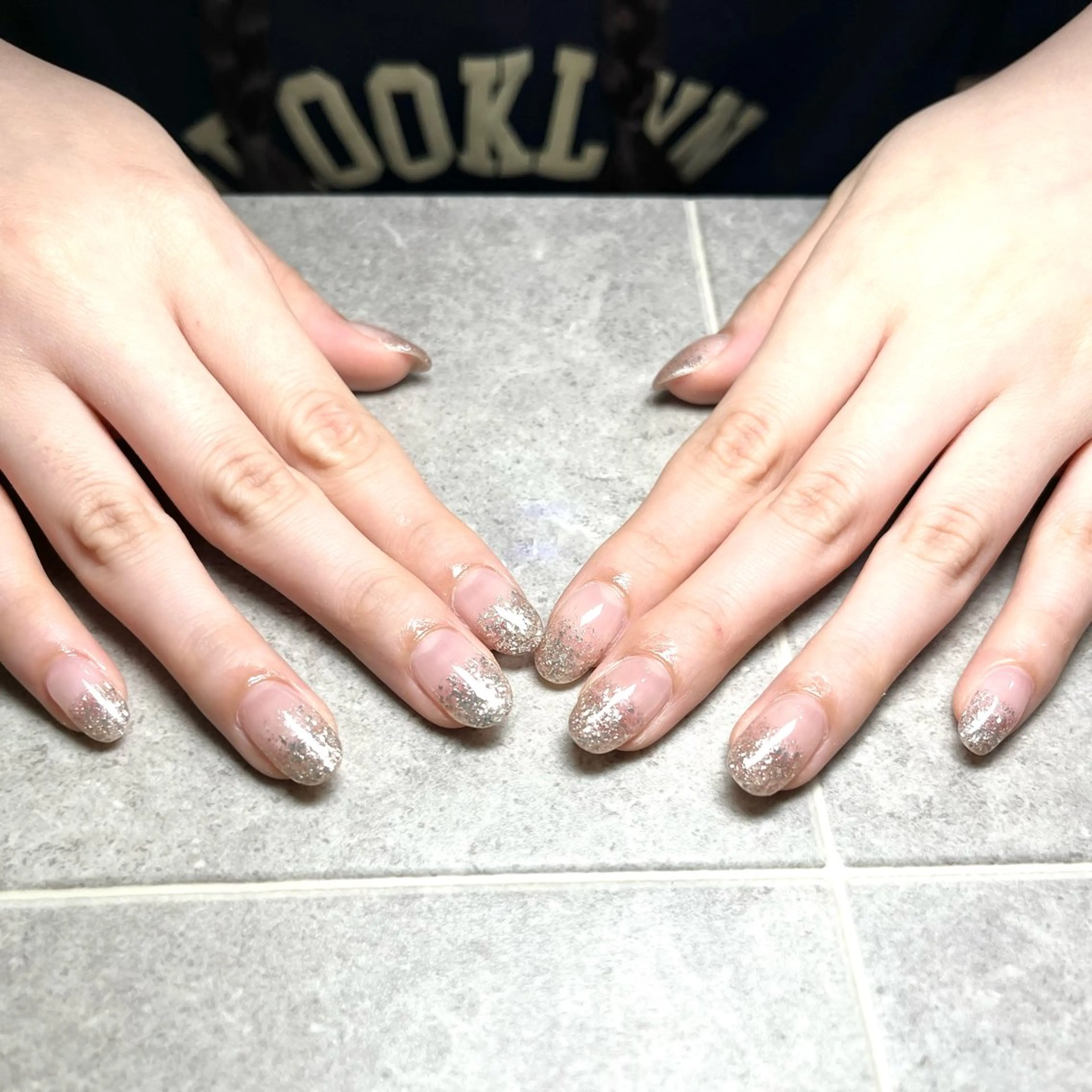 ネイル ラメ(グリッター) ラメグラデーション 🌻Sunrich Fuka🌻のネイルデザイン