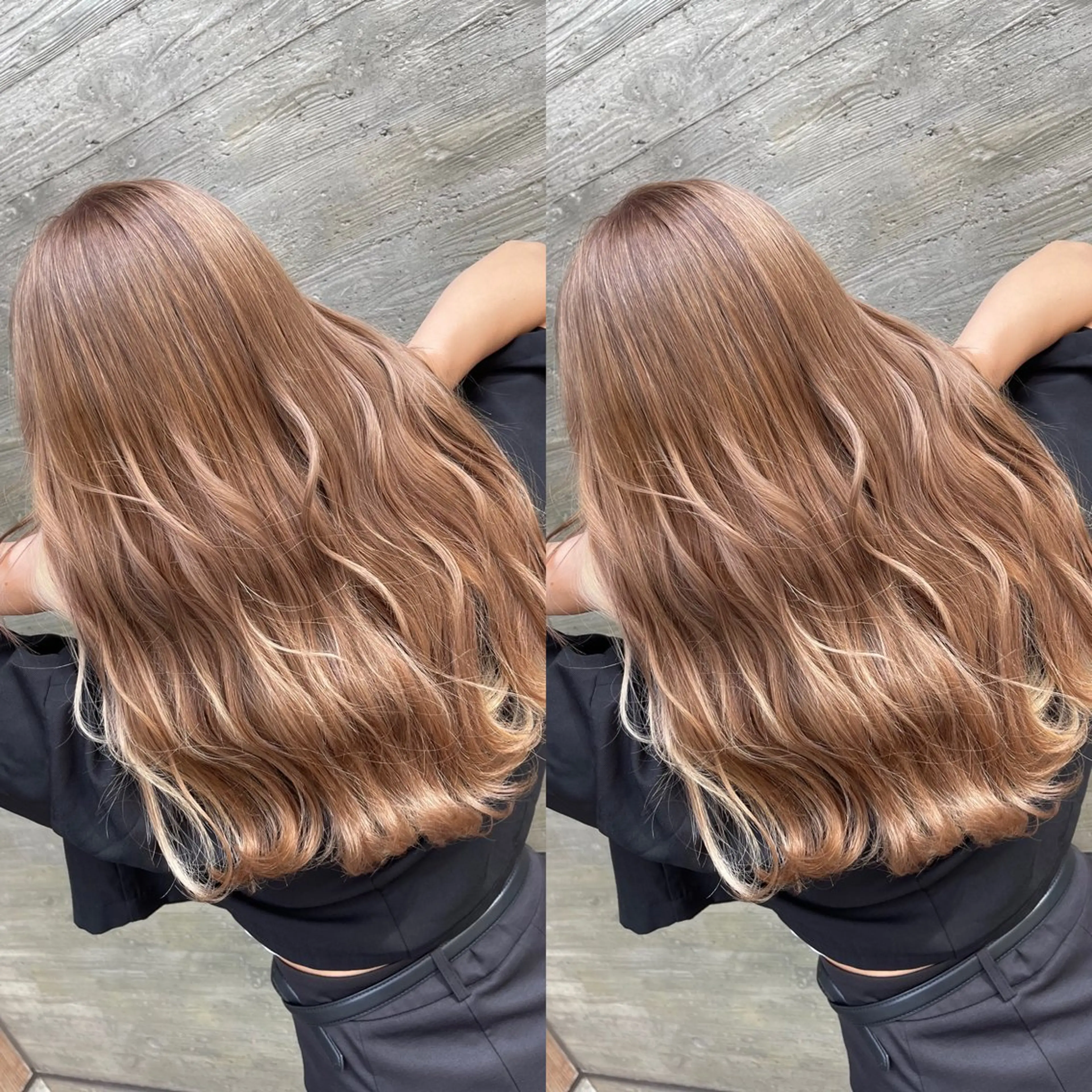 セミロング カラー ブリーチ ケアブリーチ デザインカラー イヤリングカラー ハイトーンカラー カット ヘアカラー トリートメント オージュアソムリエ DAIKI⭐️のヘアスタイル