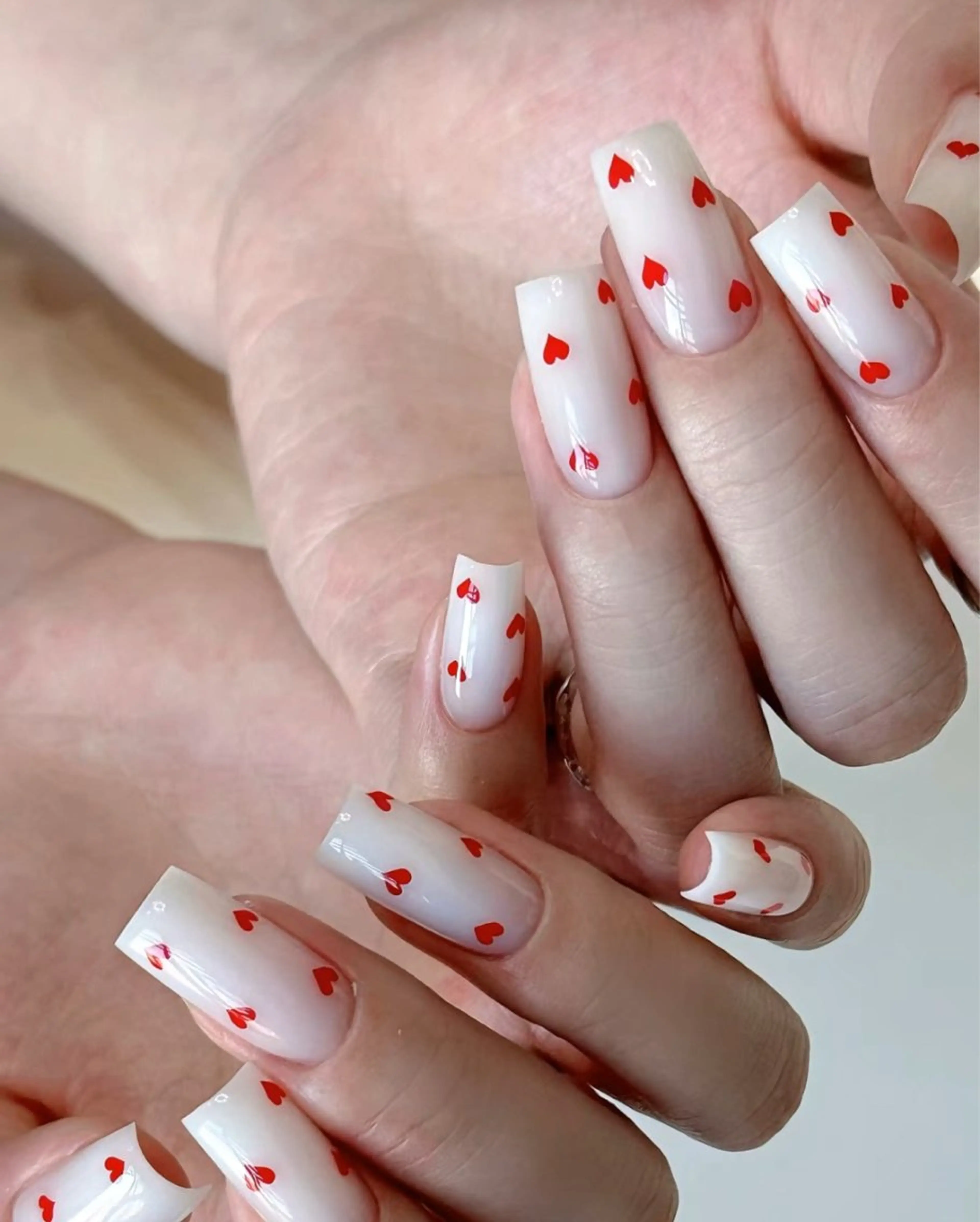 ネイル アートネイル オーロラネイル チークネイル フレンチネイル ガラスフレンチ ハンドネイル 🎀🎀YooLi Nail Salonのネイルデザイン