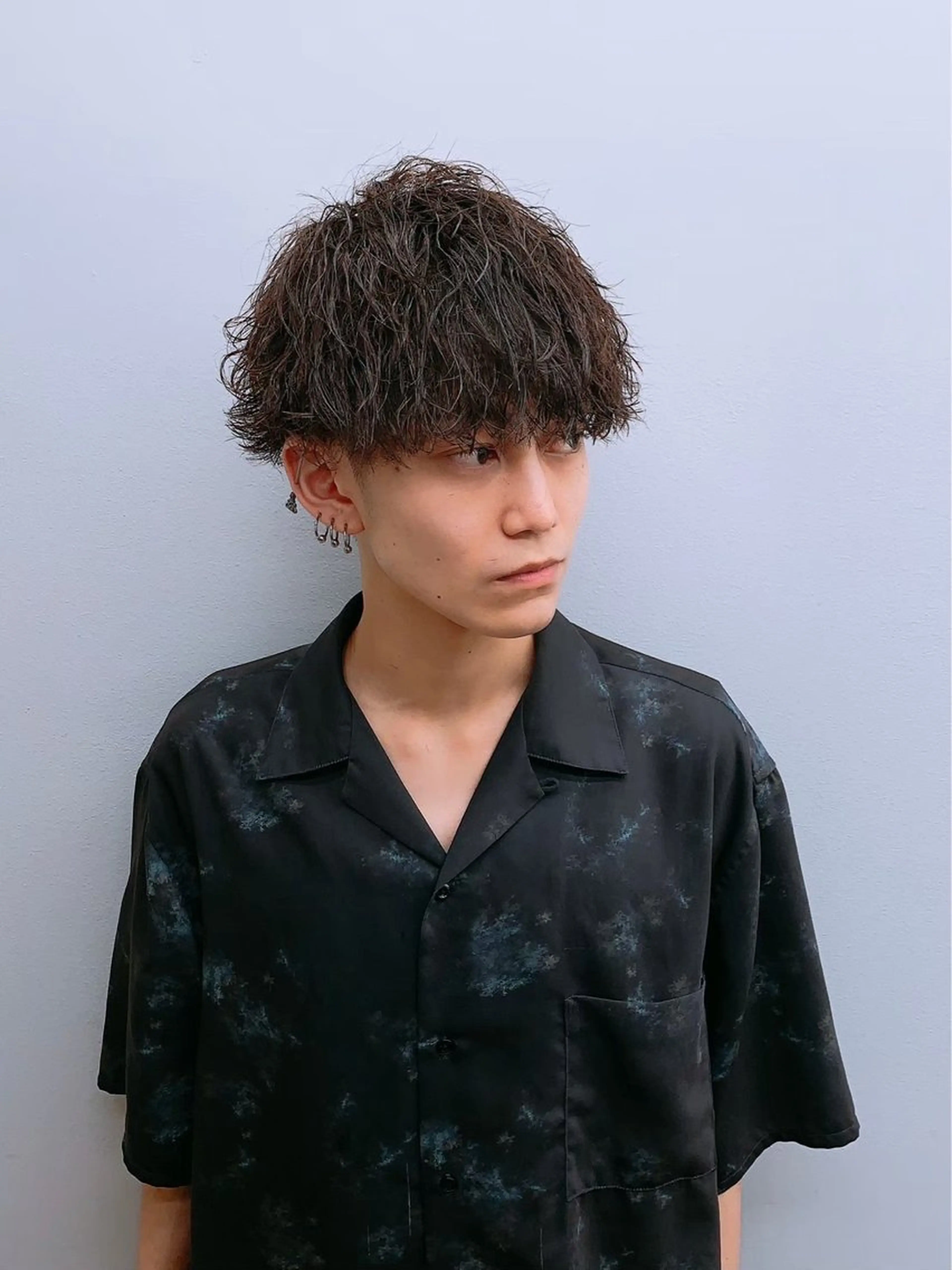 💎当日限定クーポン💎メンズカット＋波巻きスパイラルパーマ＋2stepトリートメントの写真