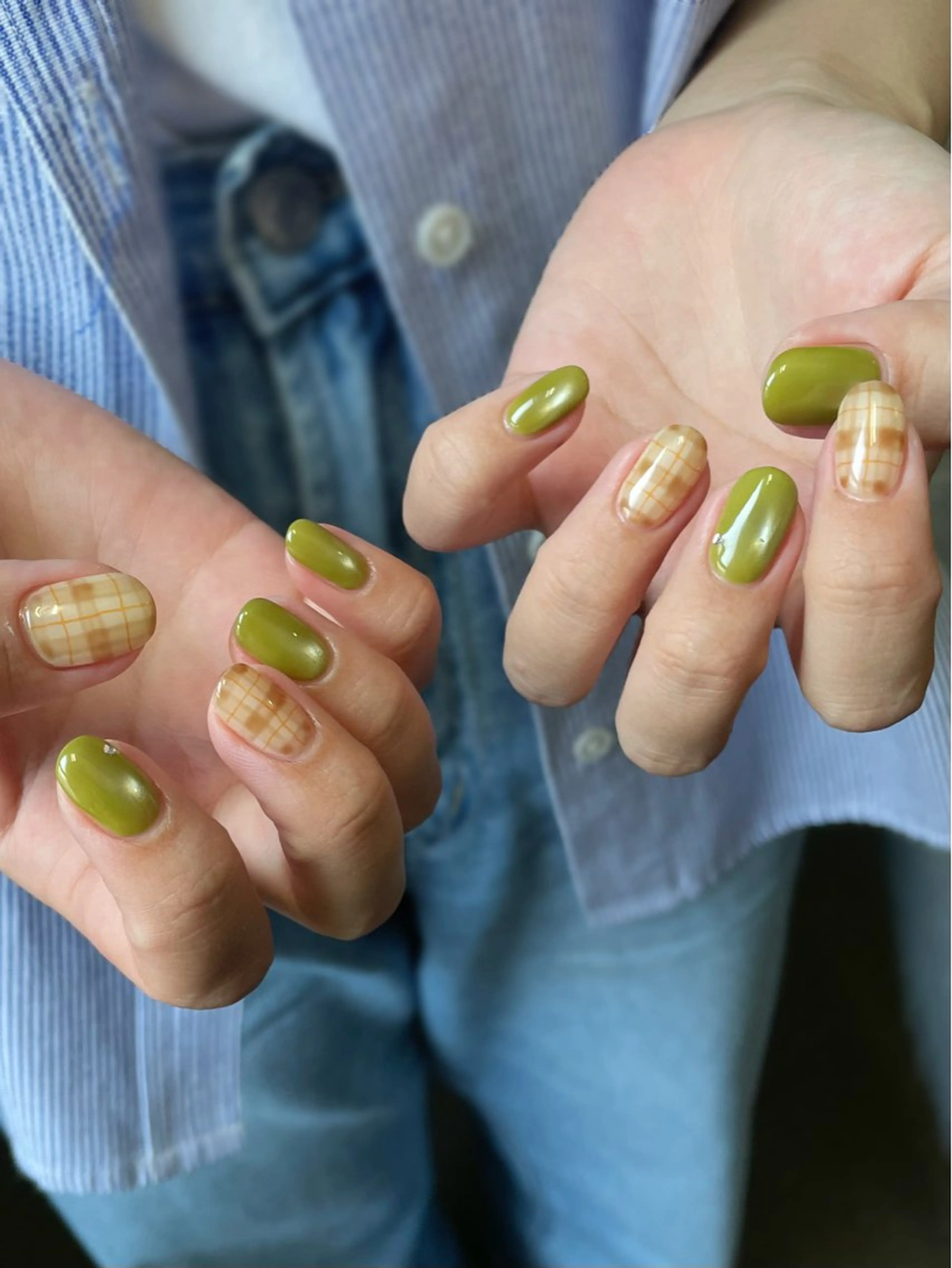 ネイル ピスタチオネイル F room 表参道のネイルデザイン