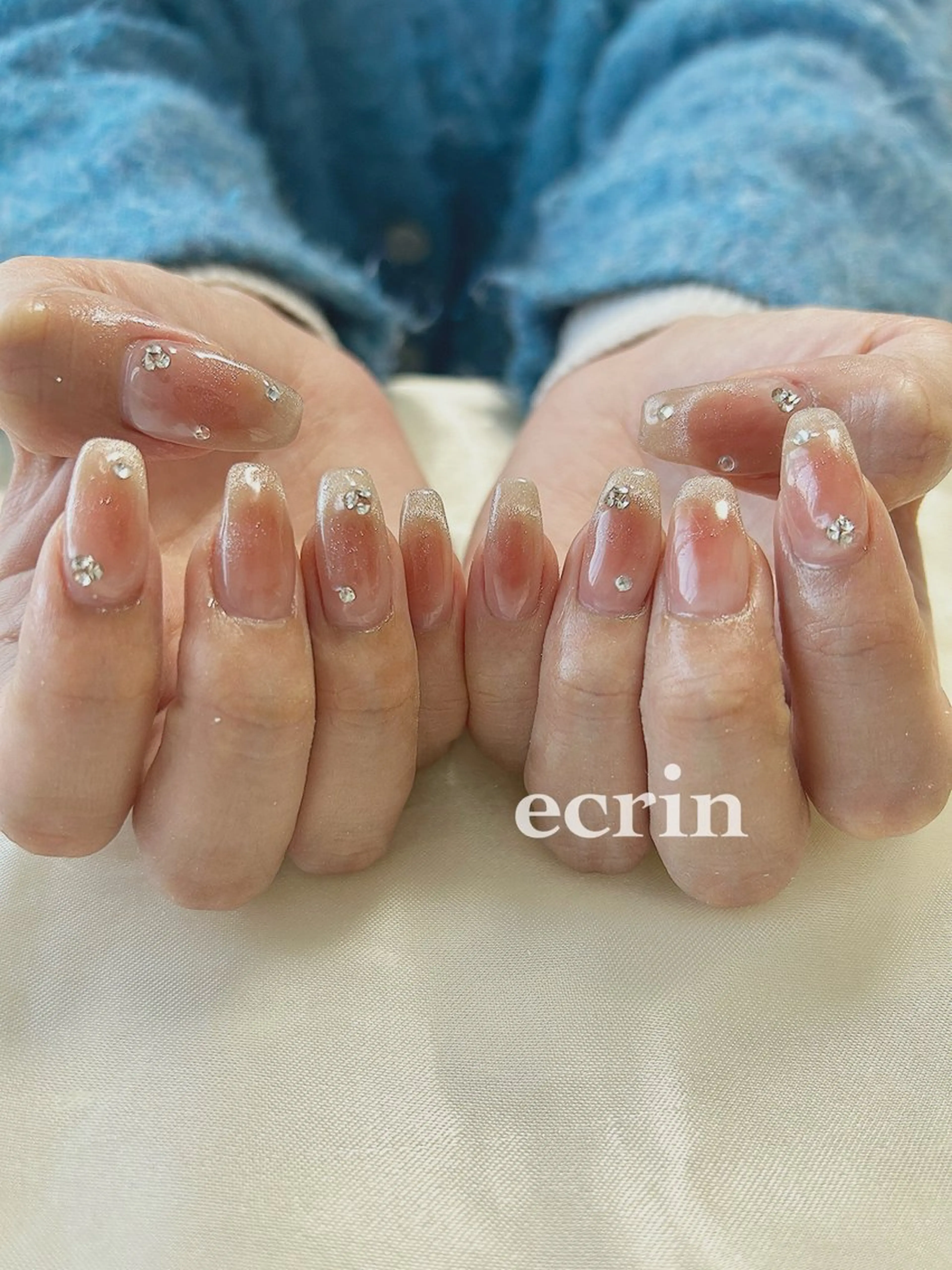 ネイル チークネイル マグネットネイル ecrin (エクラン)のネイルデザイン