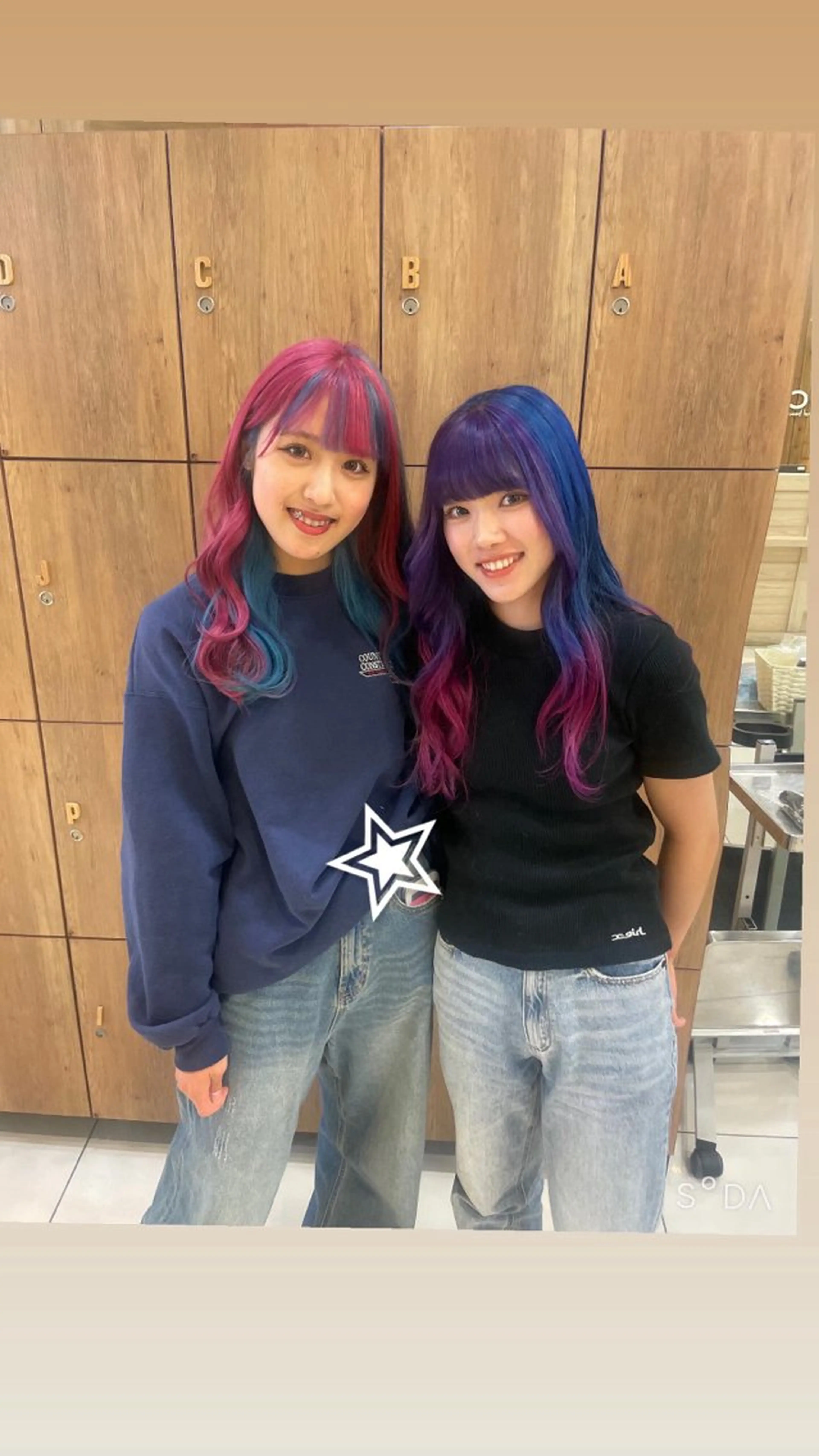 ロング 韓国カラー／エクステ 松戸梨杏のヘアスタイル