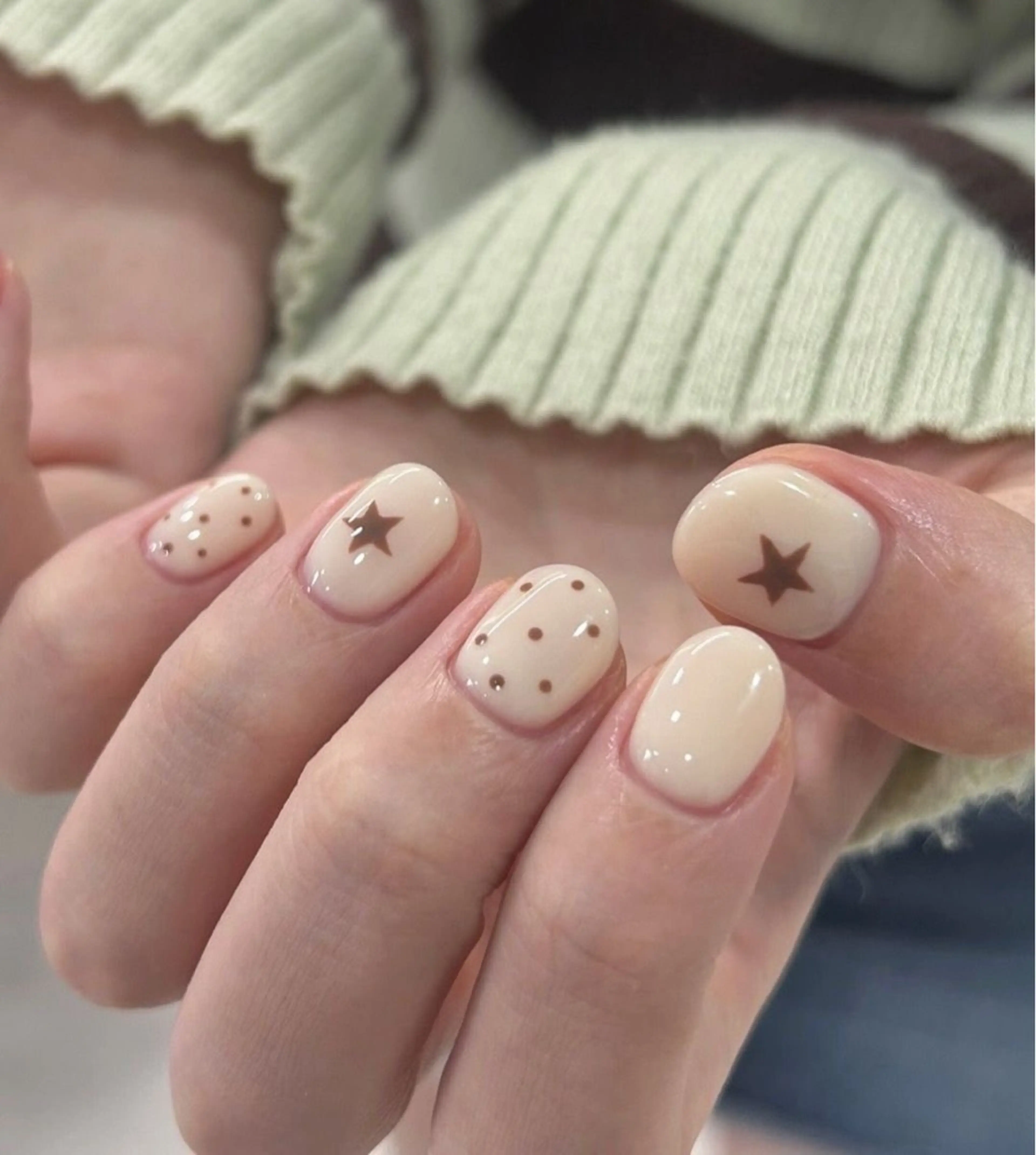 ネイル 韓国ネイル 持ち込み ニュアンスネイル ネイルチップ ハンドネイル ANA.CHUO 本川越店舗のネイルデザイン