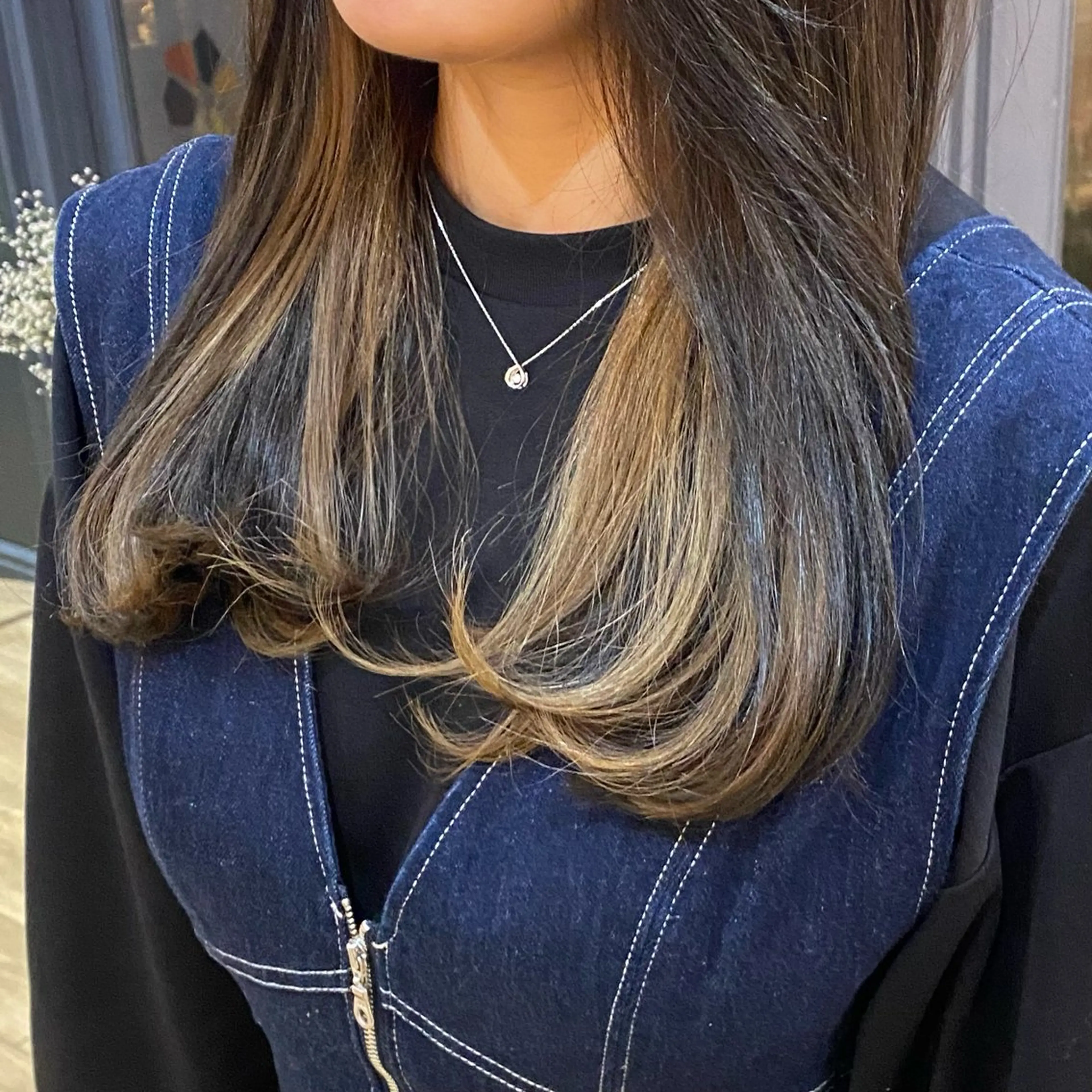 ロング ツヤ感/透明感カラー /蟹江/harunaのヘアスタイル