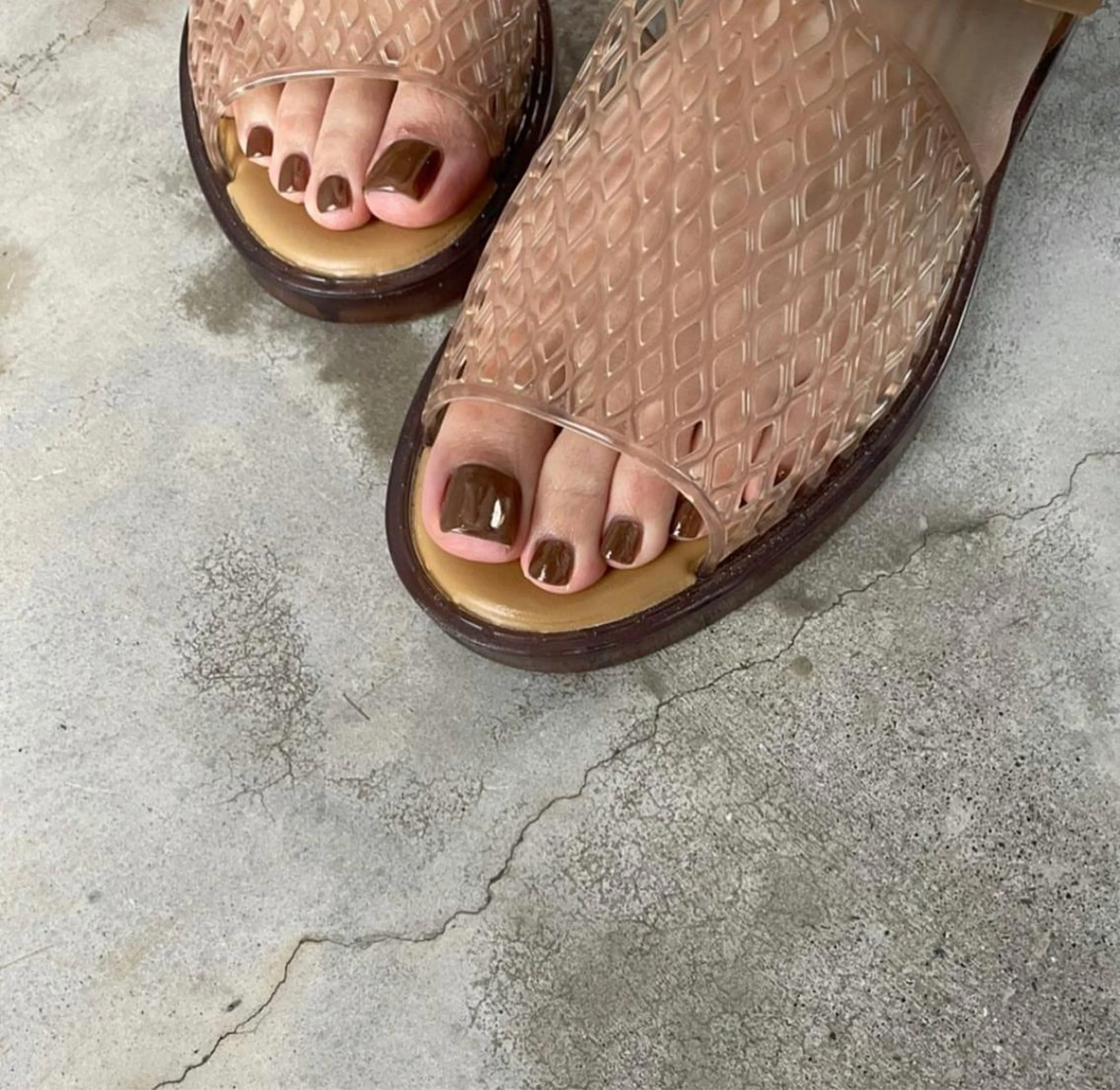 ネイル ブラウン ワンカラーネイル EMANON心斎橋店所属・大阪心斎橋ネイル/ hinataのネイルデザイン