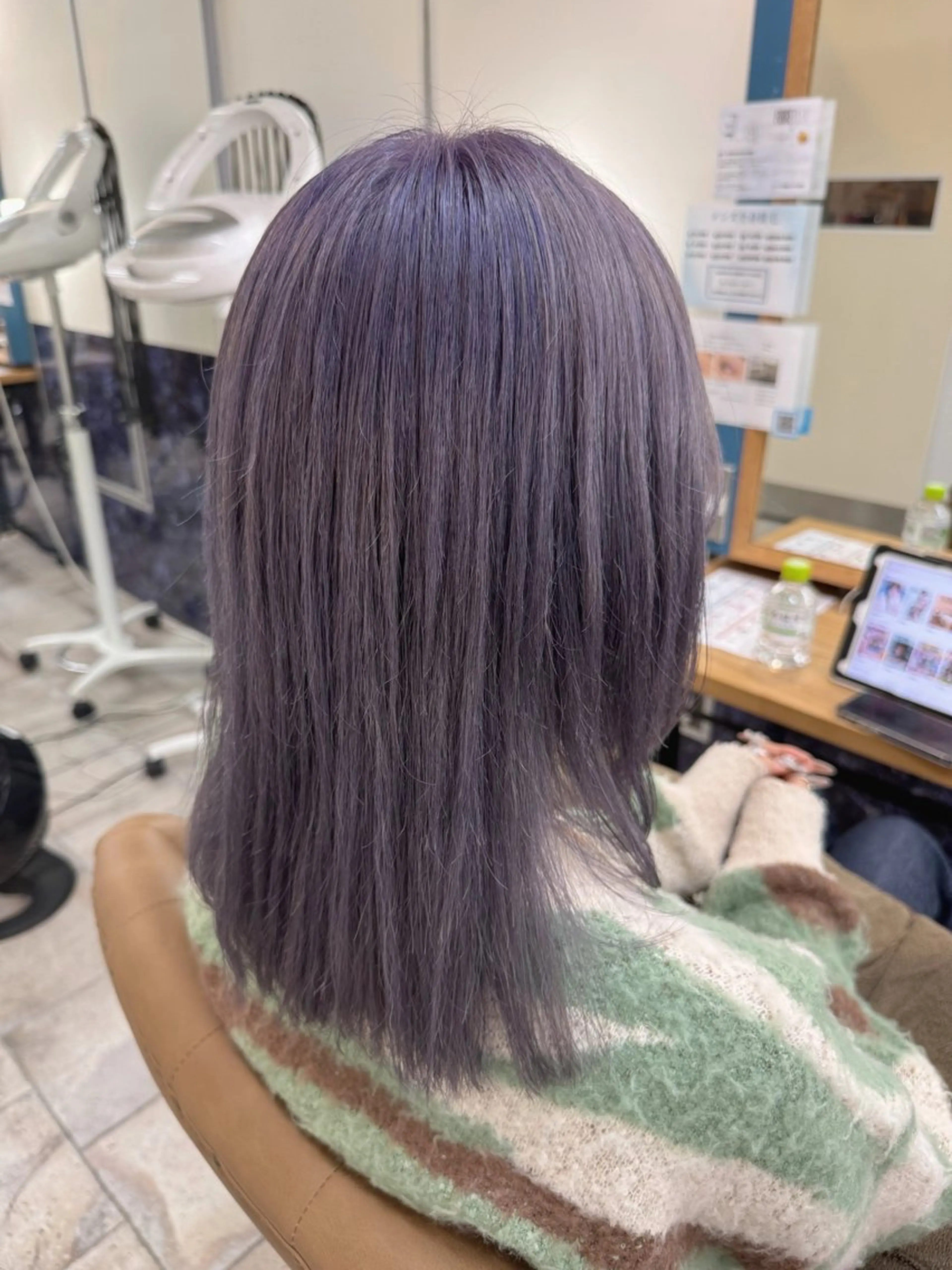 ミディアム カラー ラベンダーカラー ヘアカラー トリートメント 🍒新家 さくら🍒のヘアスタイル