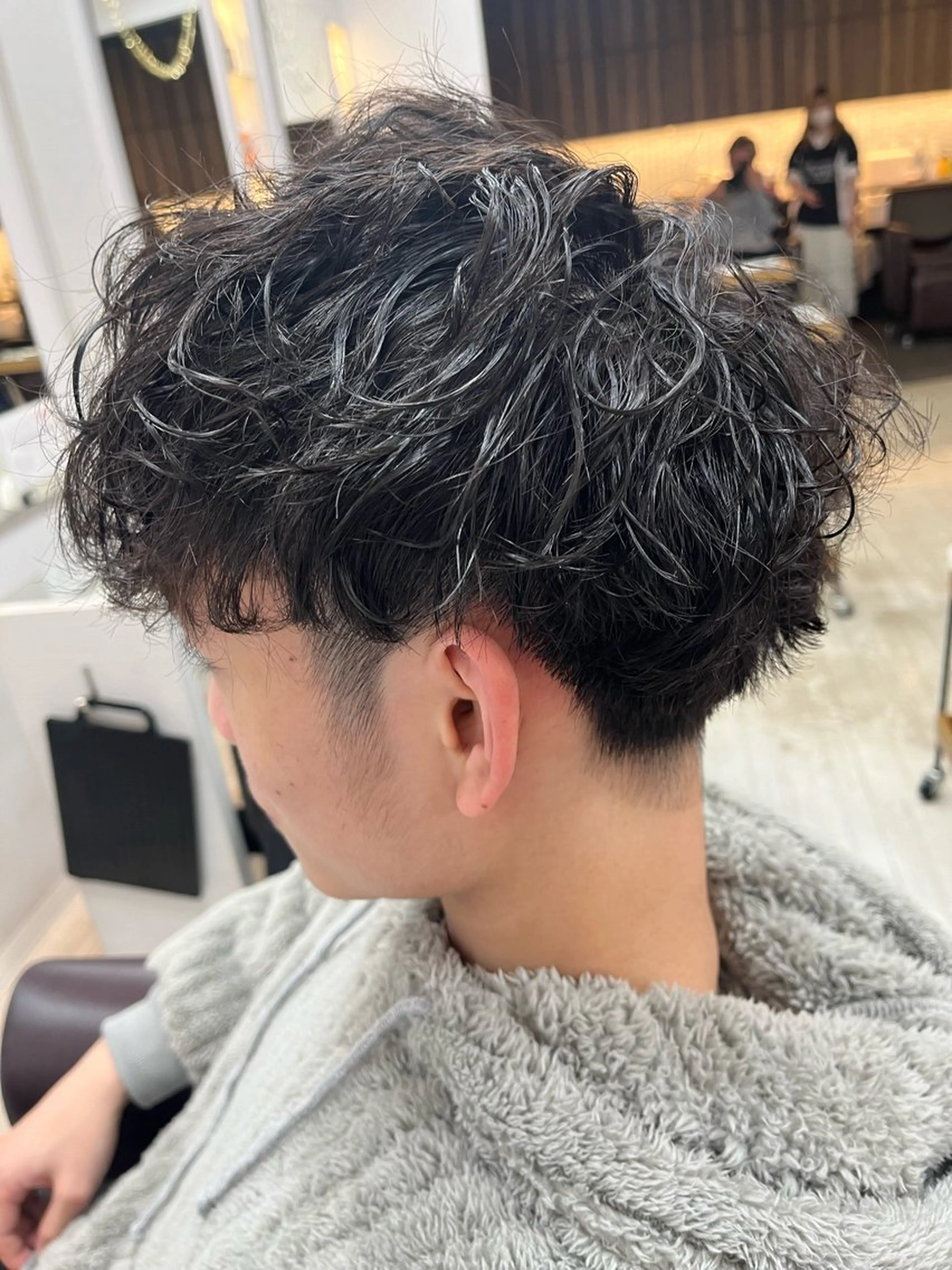 ショート パーマ メンズ 奥野 理香子のヘアスタイル
