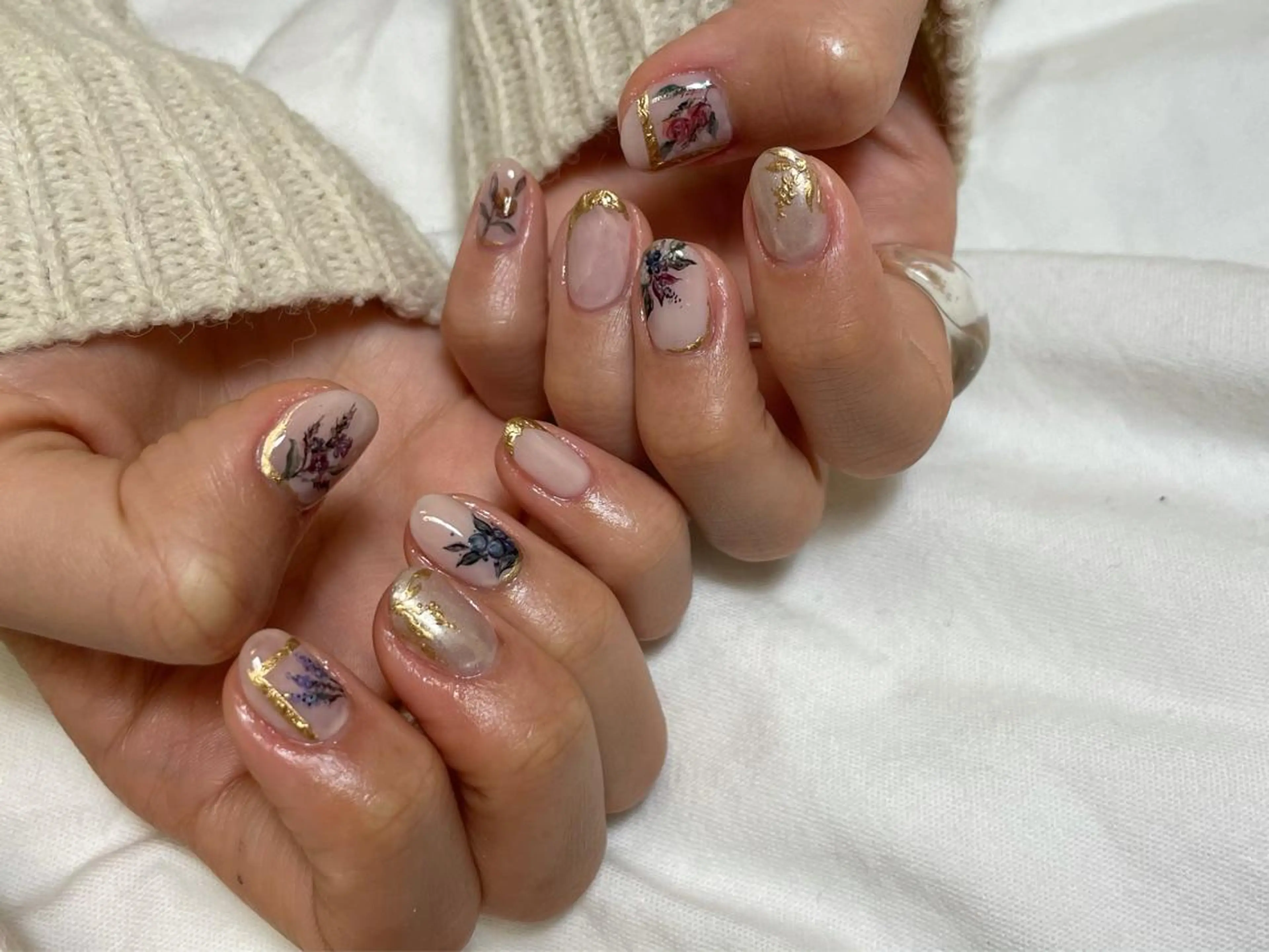 ネイル フラワーネイル nail Uyuのネイルデザイン