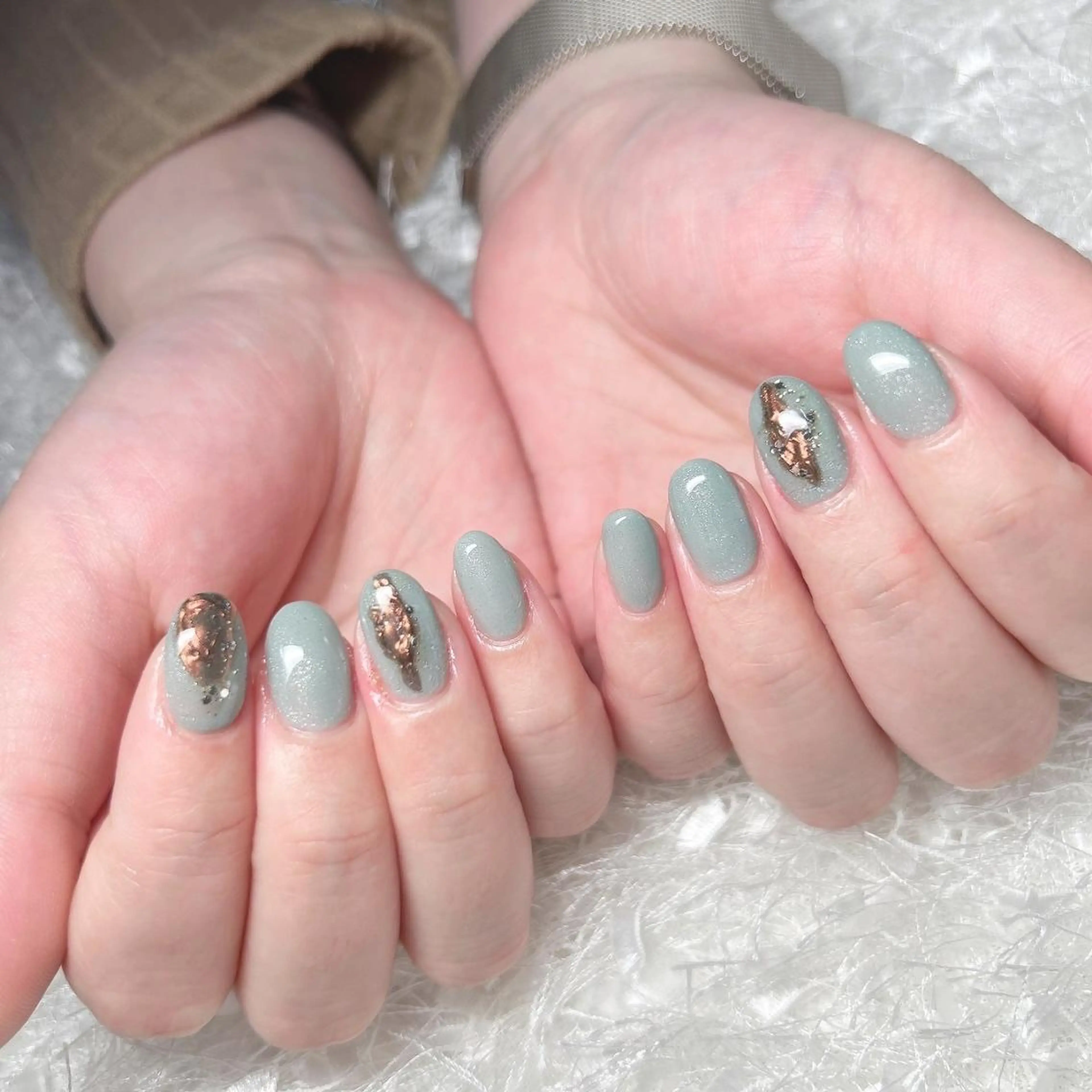 ネイル 長さ出し フレンチネイル ジェルネイル グラデーション 韓国ネイル ハンドネイル Nail&eye Belire 新宿のネイルデザイン