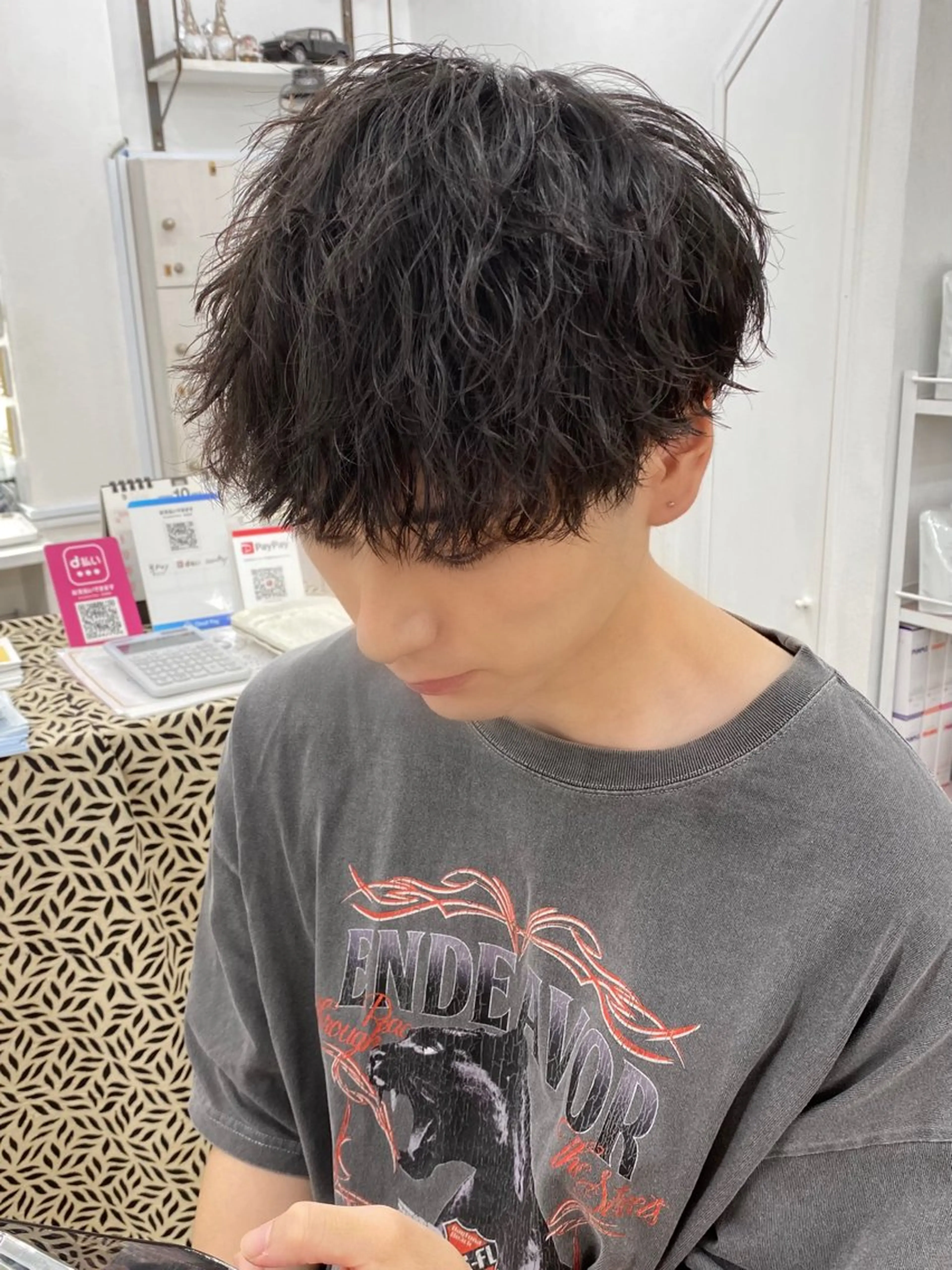 ショート パーマ メンズ メンズ特化サロン ウエダ　ヒロキのヘアスタイル