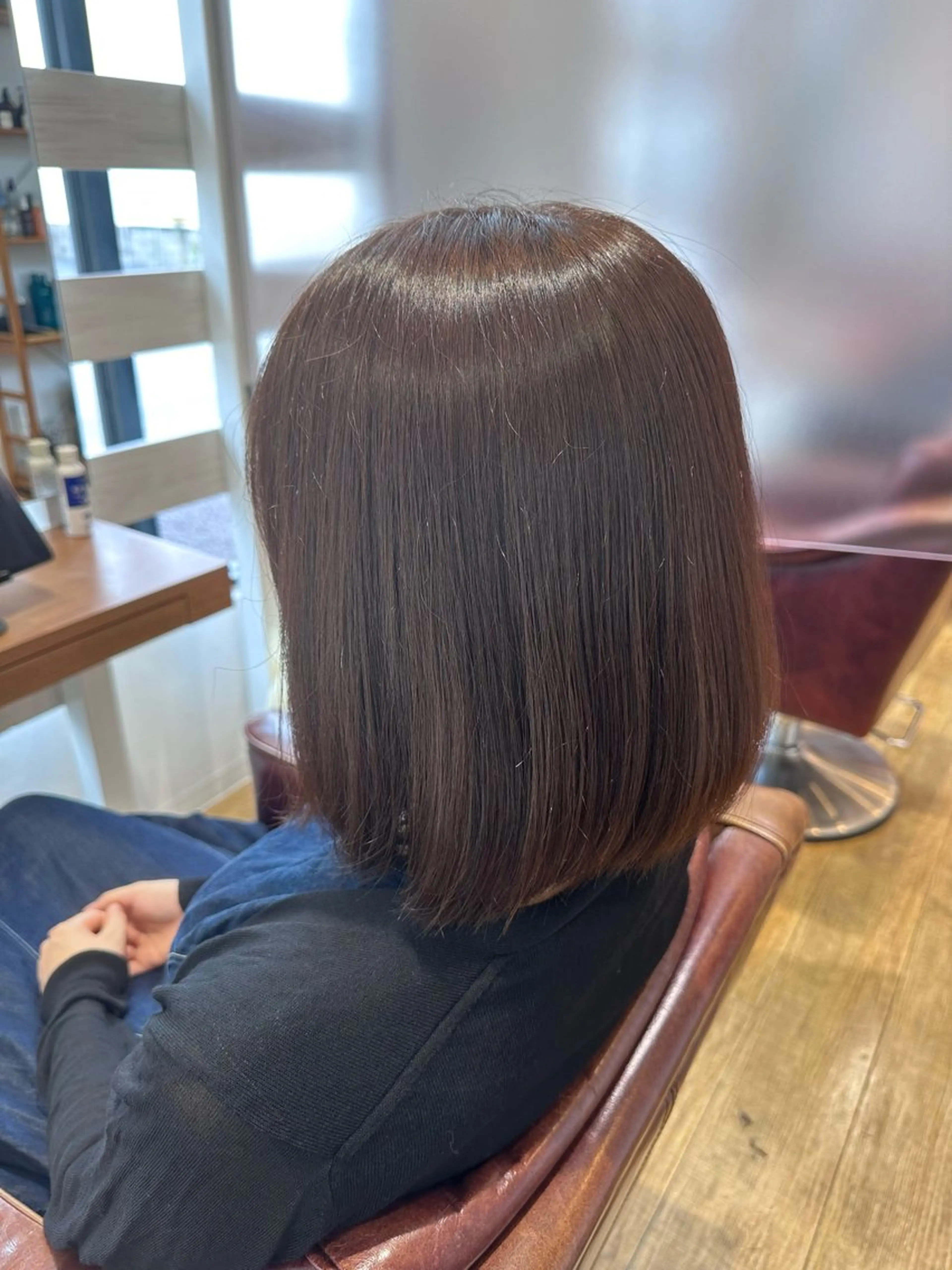 ミディアム 🧡似合わせレイヤー 艶カラーこなつ💛のヘアスタイル