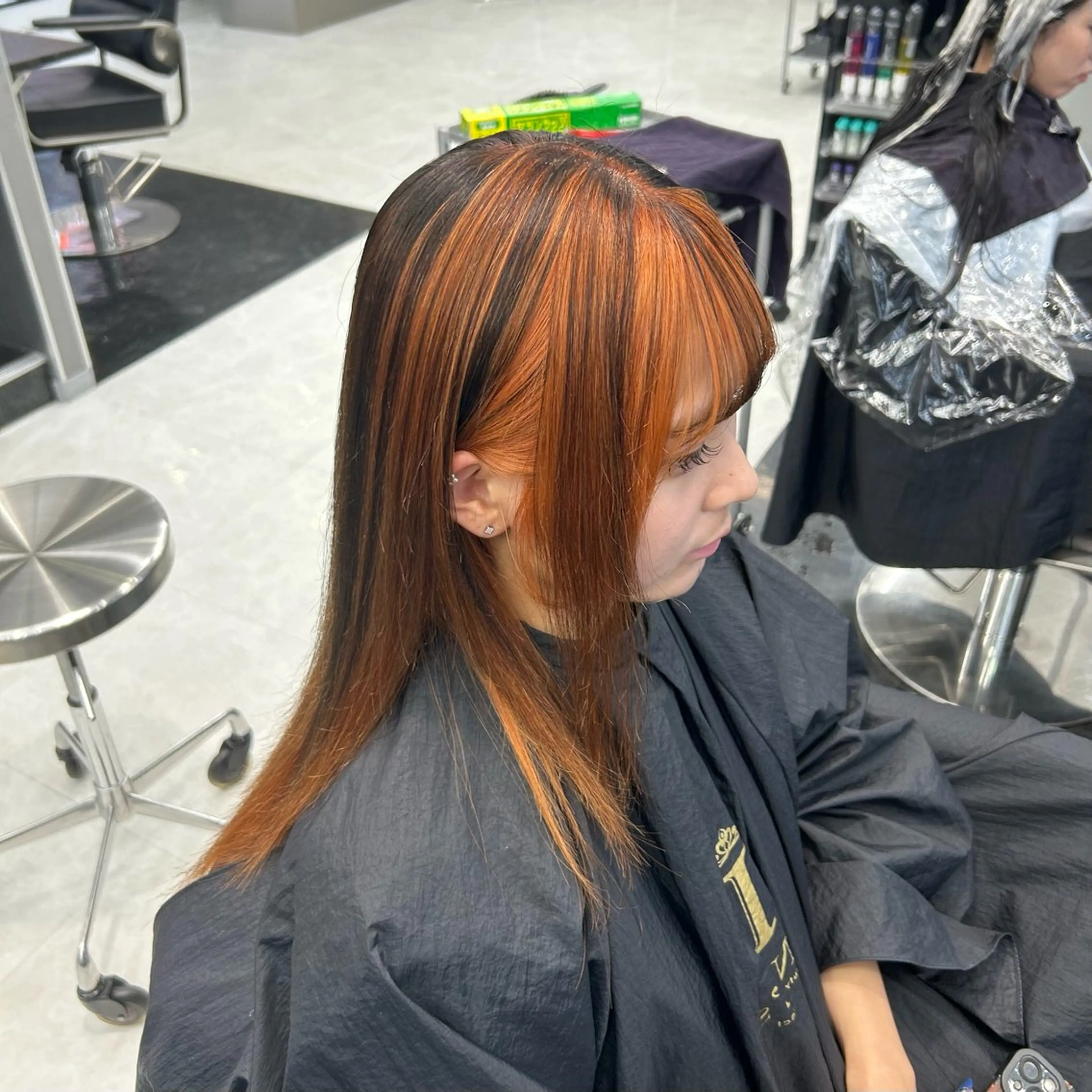 セミロング カラー デザインカラー メンズハイトーン /RYUUKI✨のヘアスタイル