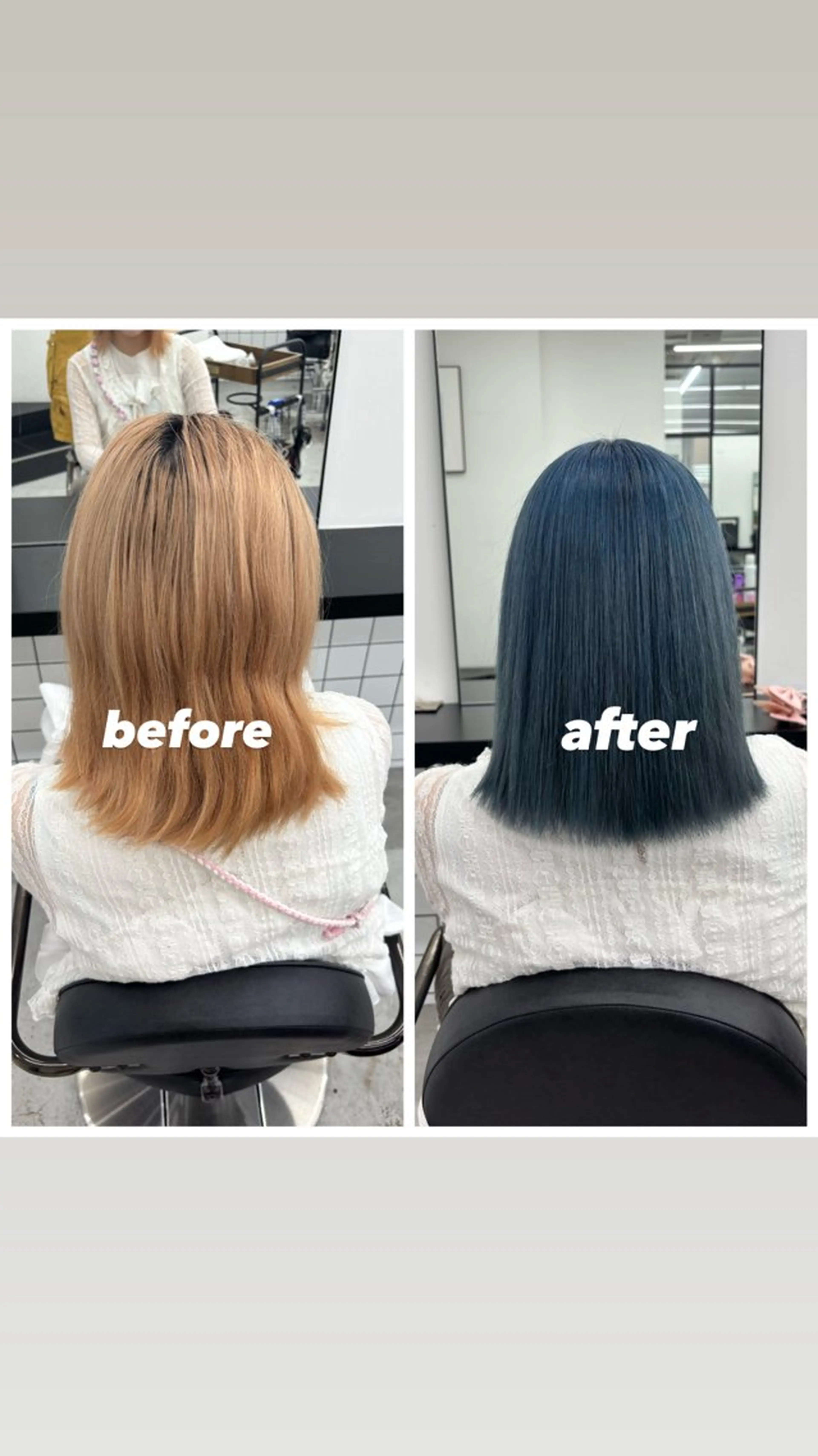 ミディアム カラー アッシュ ブルーカラー ヘアカラー トリートメント ヘッドスパ 🌼あいり🌼 JILLSTUDIOのヘアスタイル