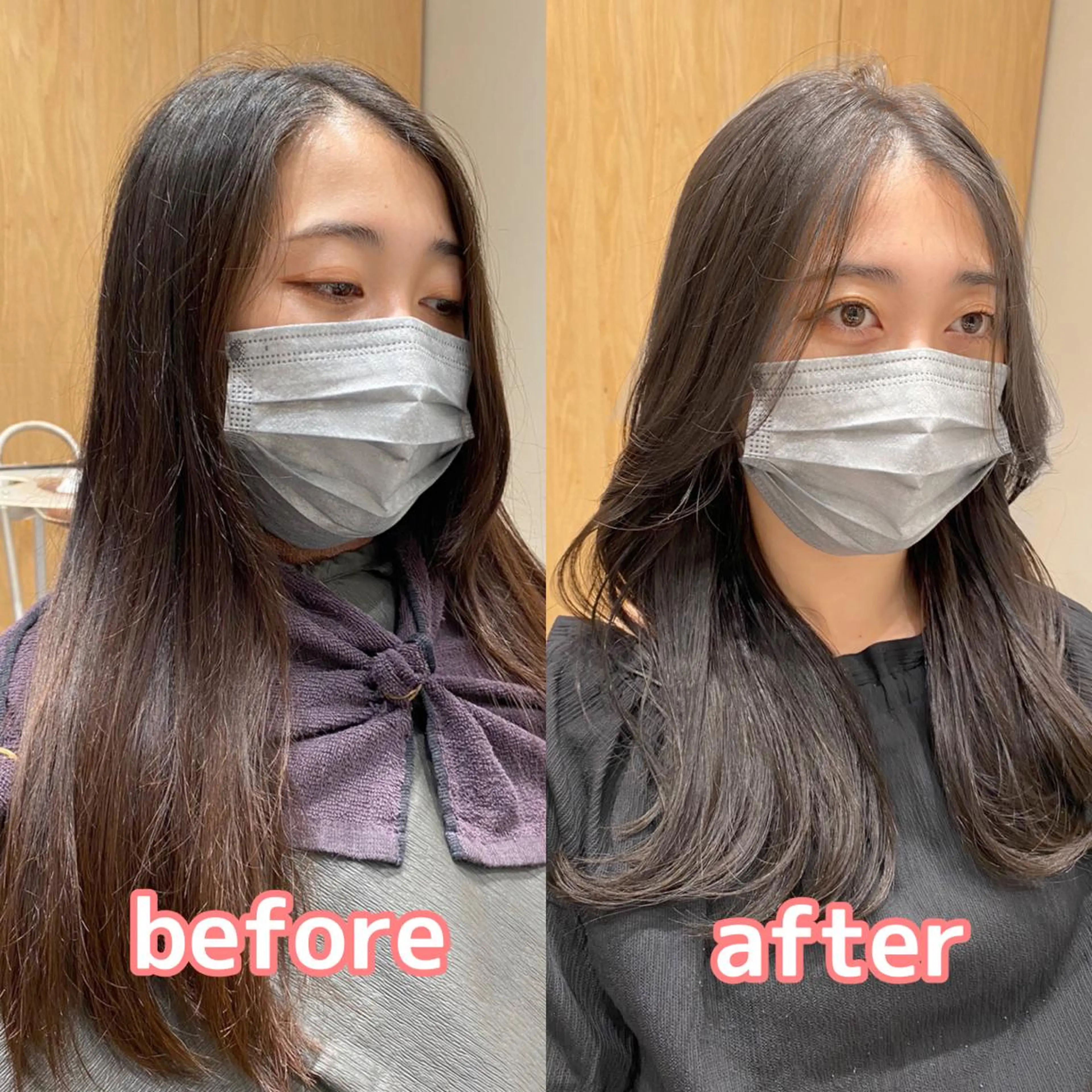 ロング カラー パーマ ヘアアレンジ 小野寺瑞希 /最小顔カットのヘアスタイル