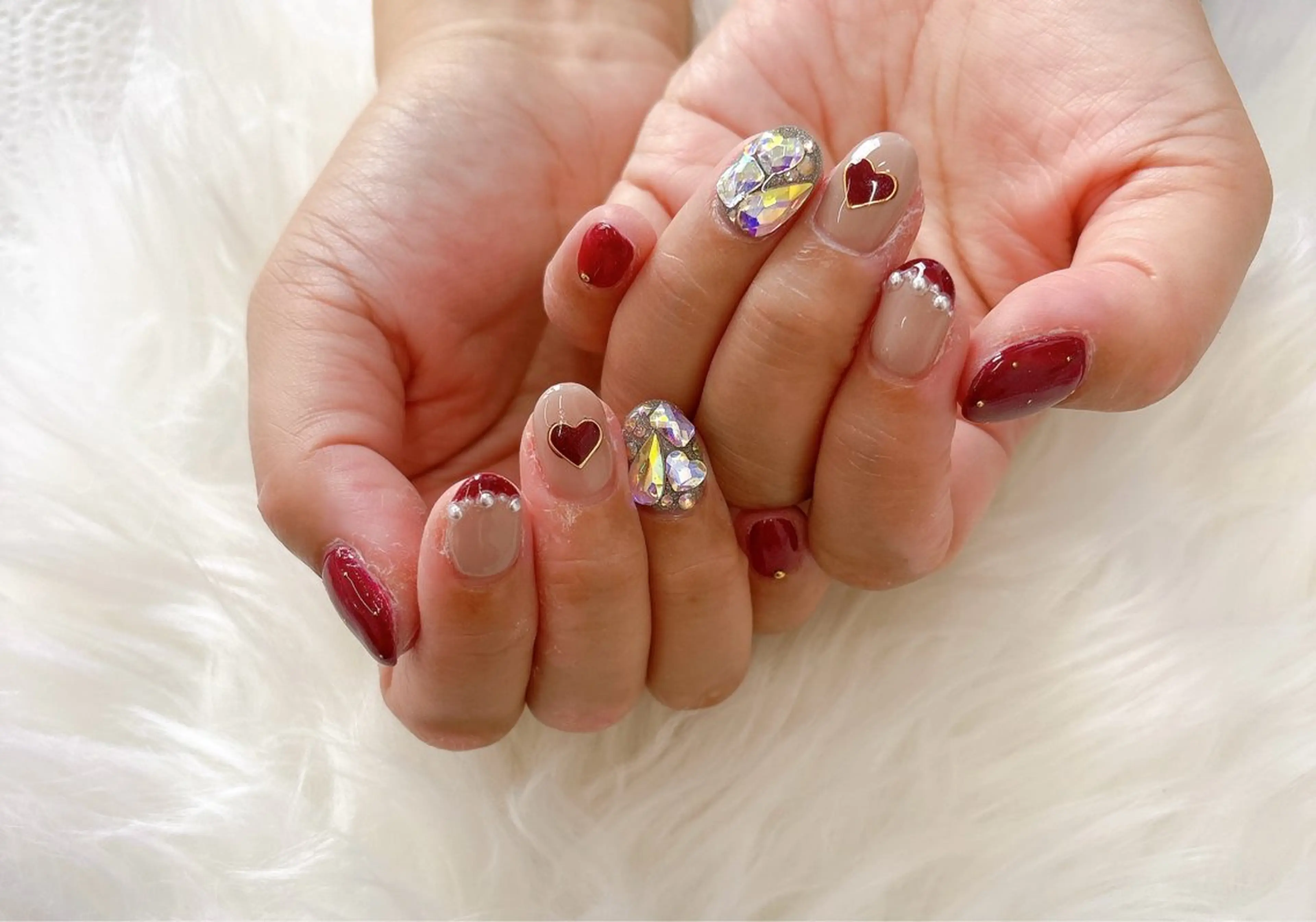 ネイル オーロラネイル フレンチネイル ジェルネイル 韓国ネイル マグネットネイル ハンドネイル Basic 川越のネイルデザイン