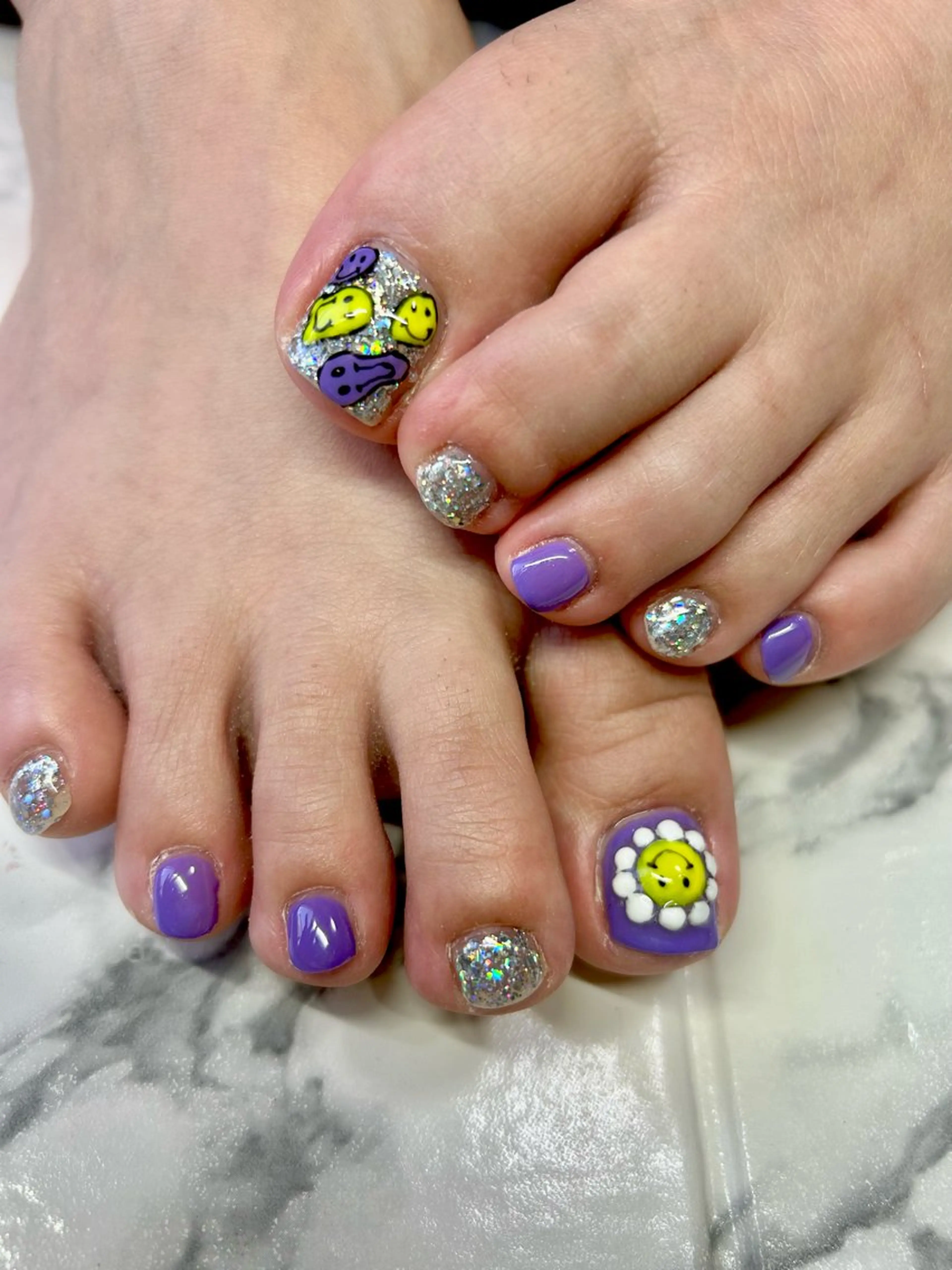 フット2本デザイン💅（オフ有り）フットバス付きの写真