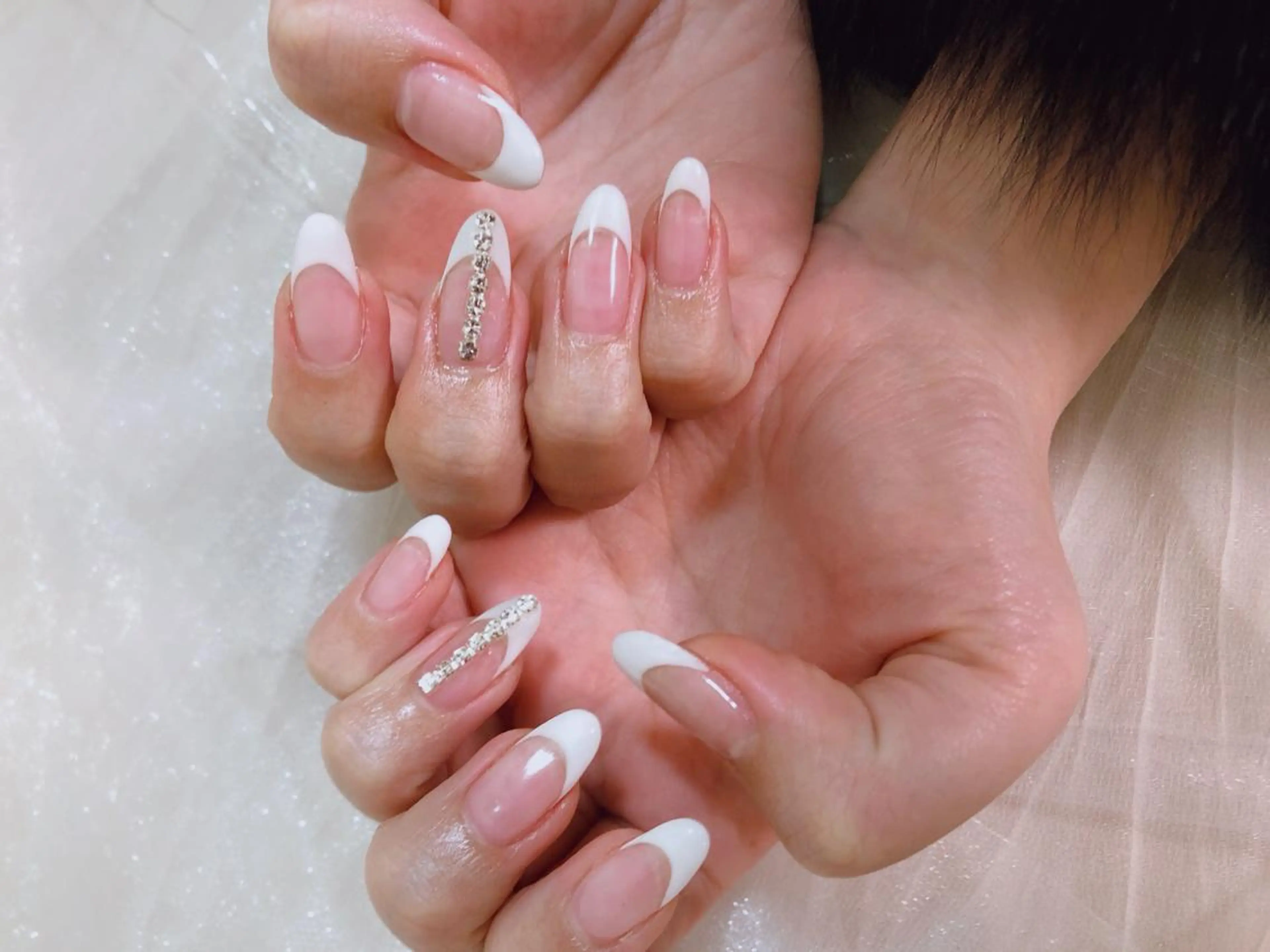 ネイル フレンチネイル 持ち込み シンプルネイル ハンドネイル kiki nail 二子玉川のネイルデザイン