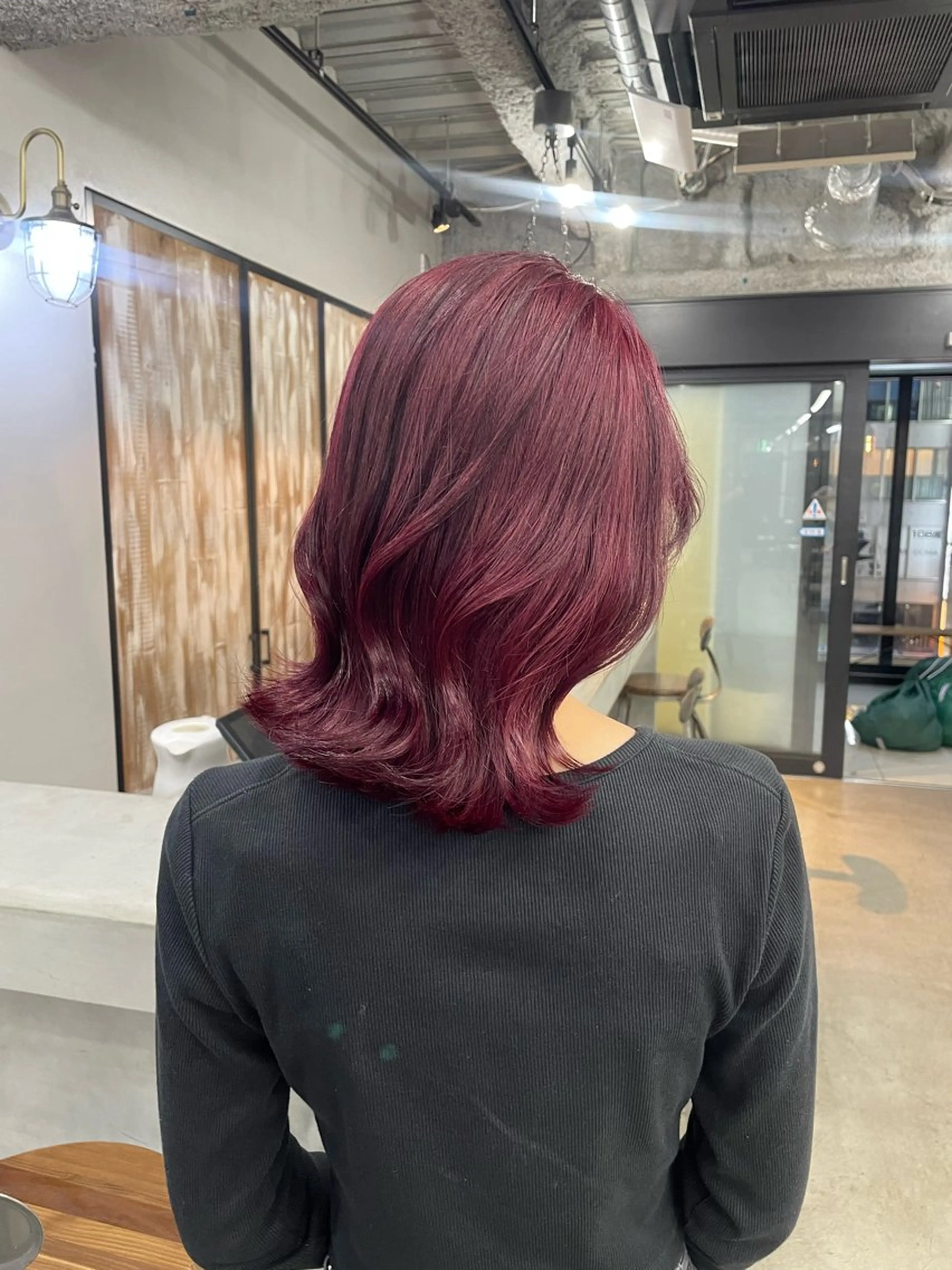 セミロング カラー 新宿/韓国ヘア/ 髪質改善ストレートのヘアスタイル