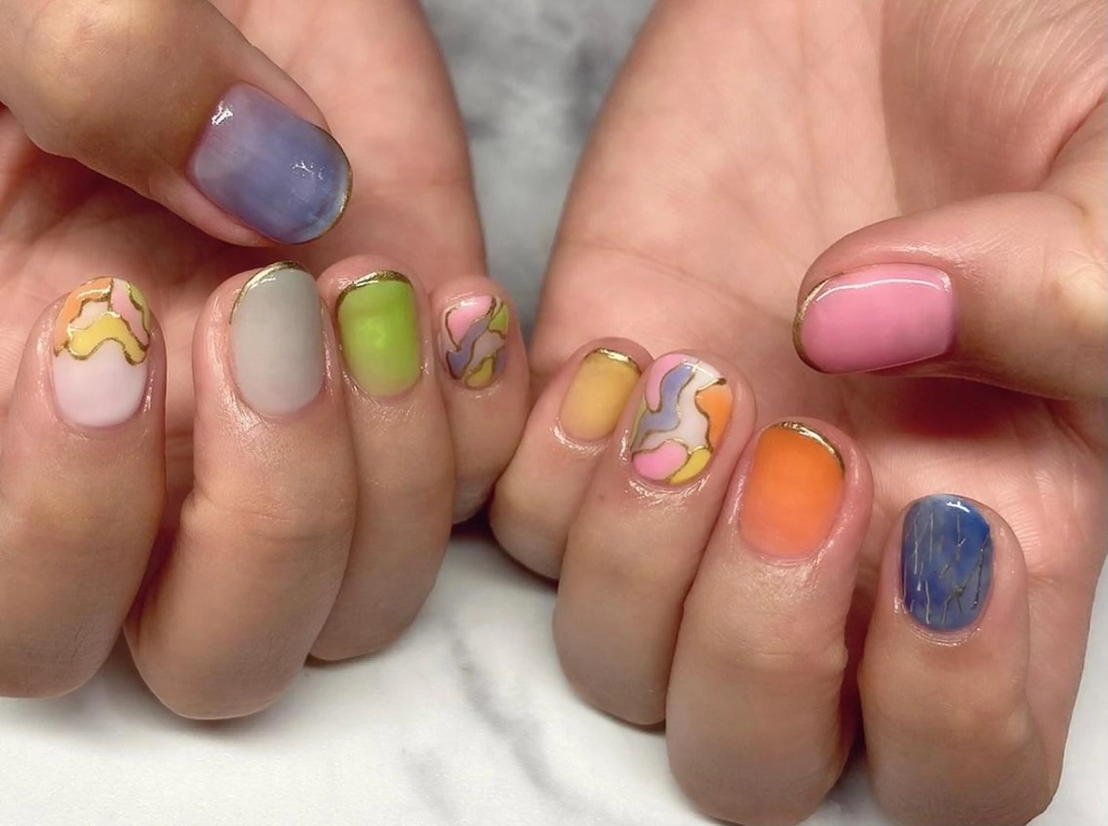 ネイル ジェルネイル 持ち込み パラジェル Nail&eye Belire 新宿のネイルデザイン