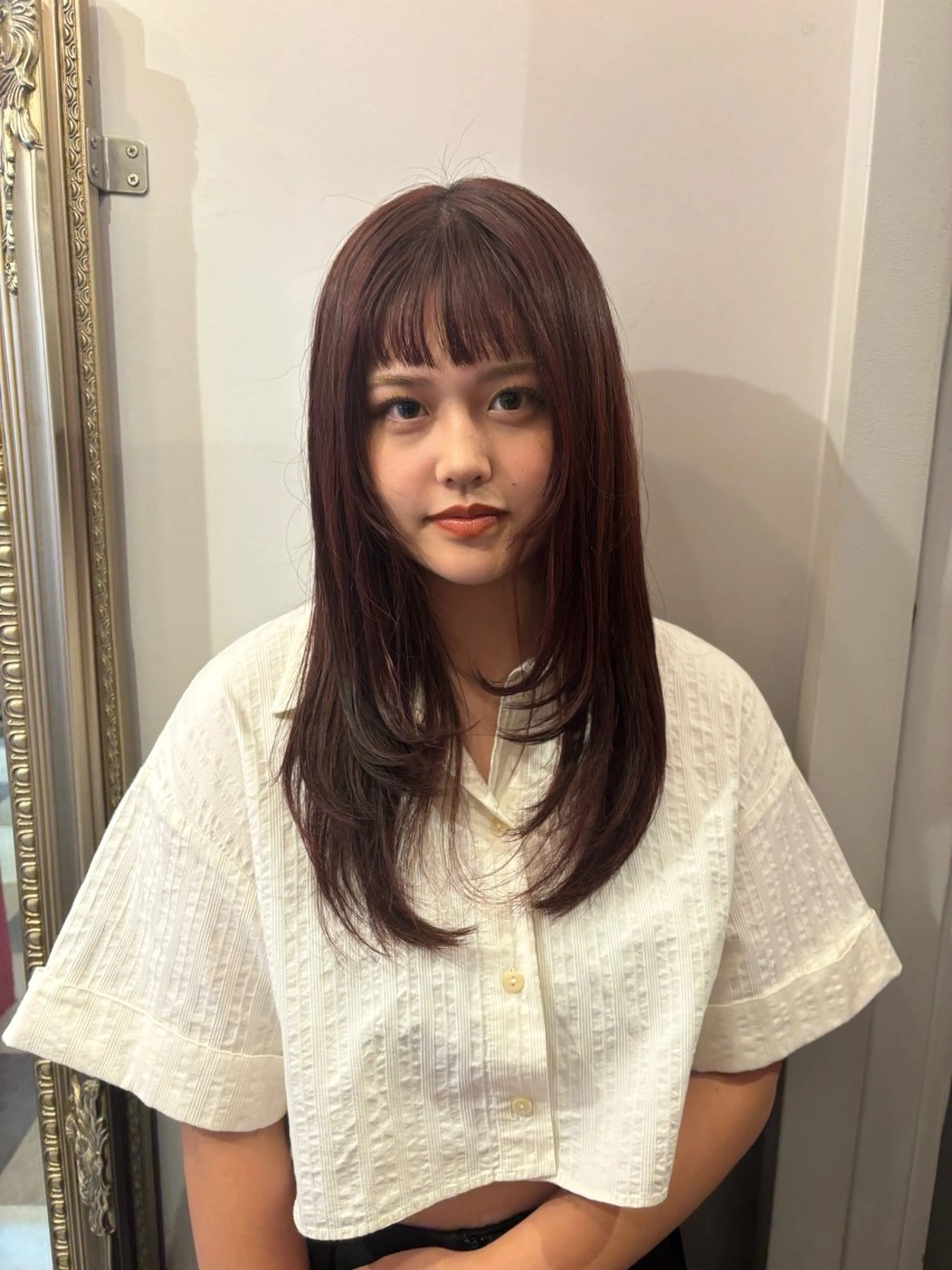 セミロング noya karinのヘアスタイル