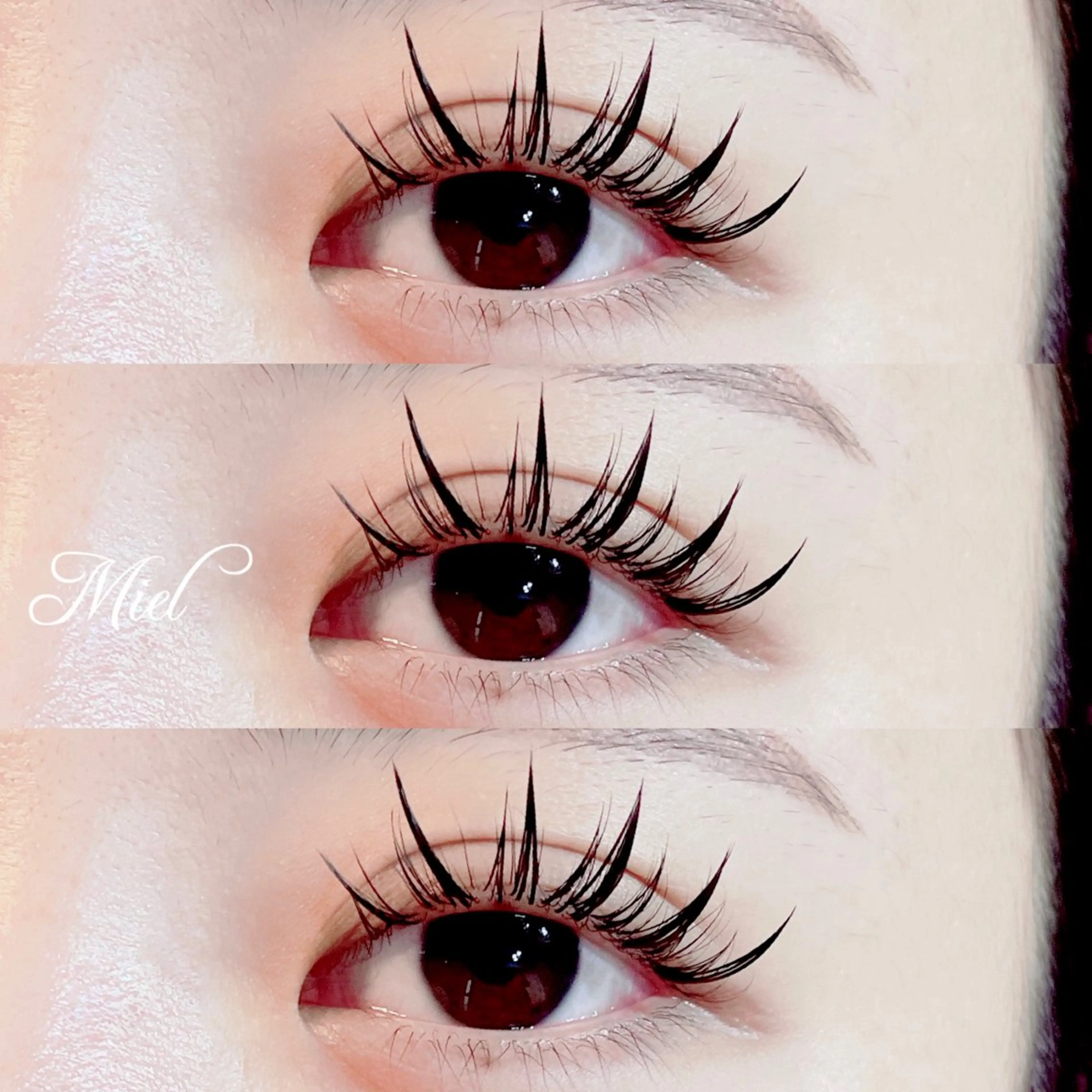 マツエク・マツパ カラーマツエク フラットラッシュ ボリュームラッシュ ワンホンマツエク Mori ✨Mystical✨のマツエク・マツパデザイン