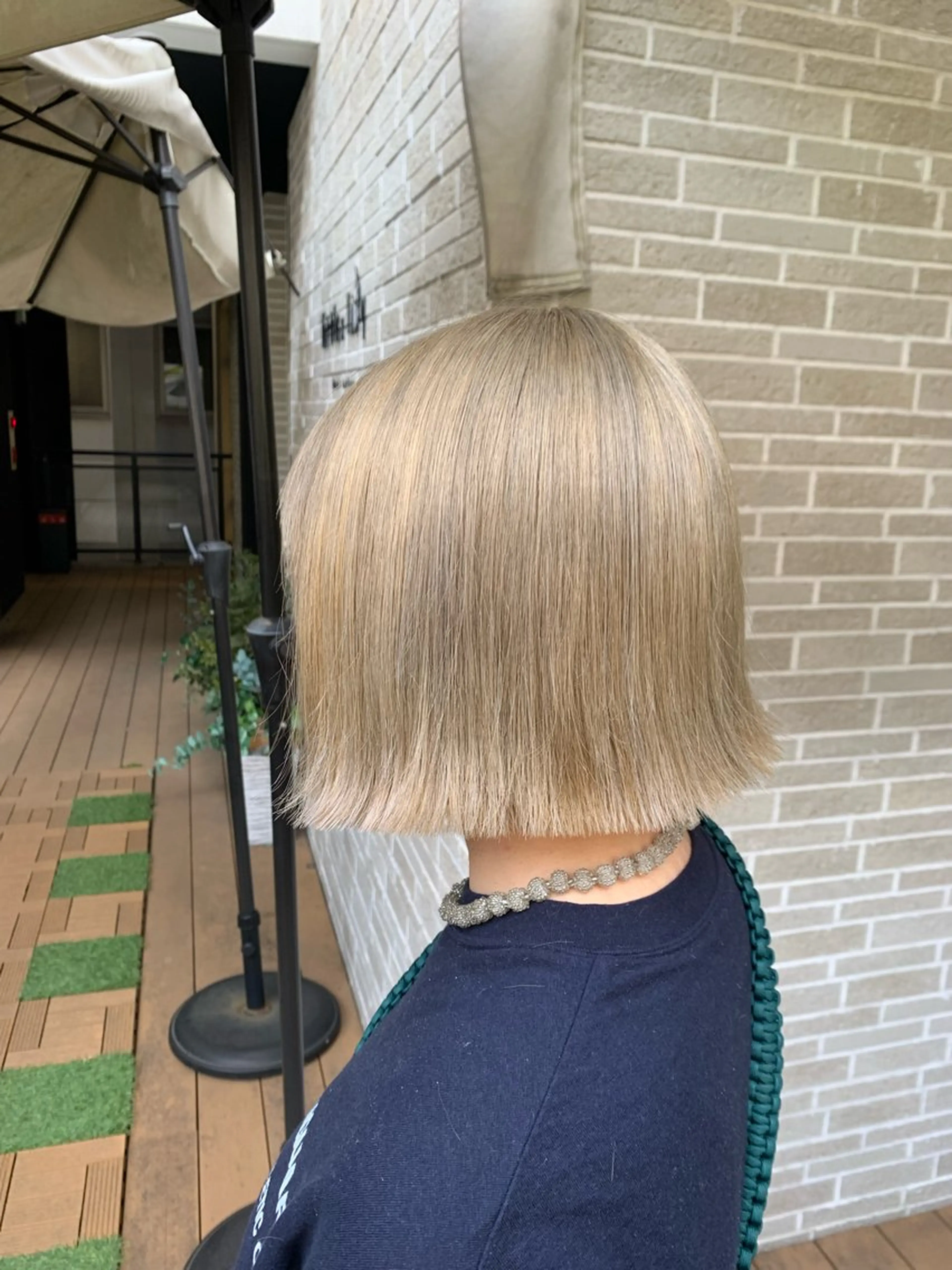 ショート カラー ヘアアレンジ ヘアカラー kei/透明感カラー /ベージュ/髪質改善のヘアスタイル