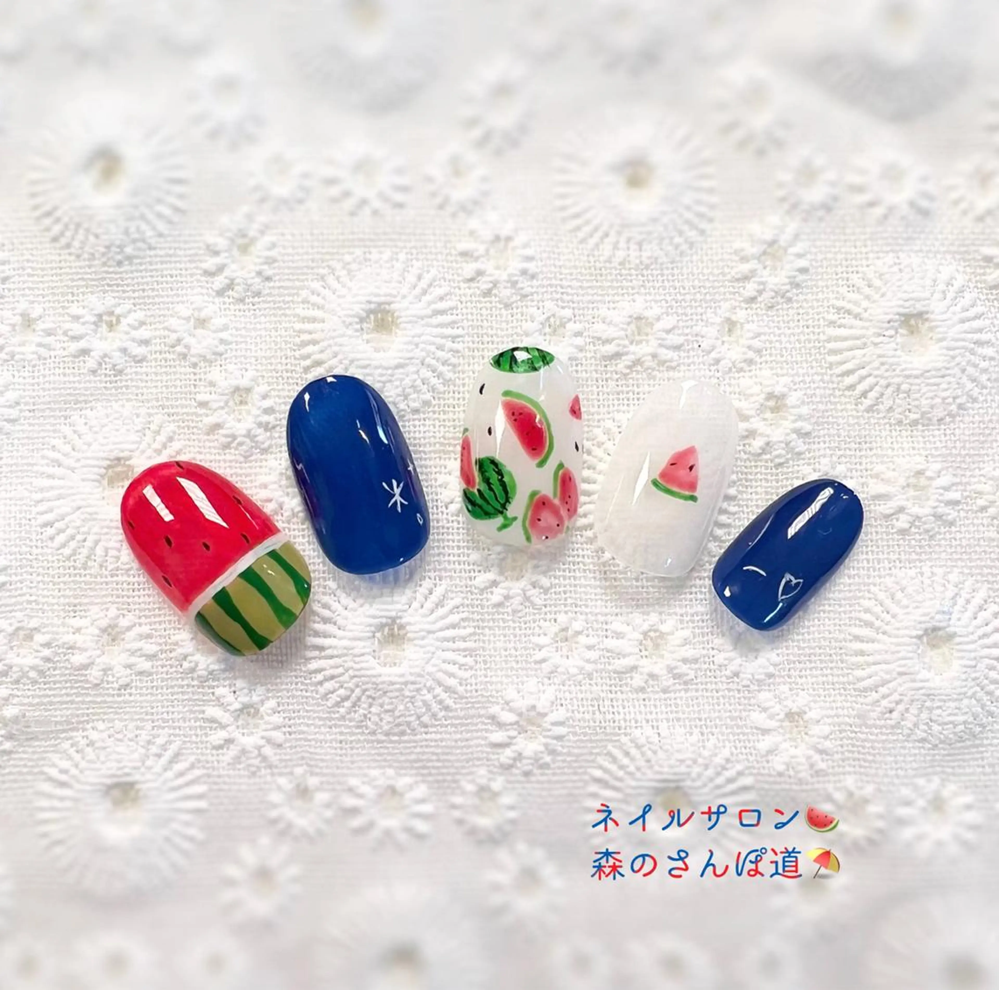 ネイル 森のさんぽ道所属・ショートネイル 森のさんぽ道のネイルデザイン