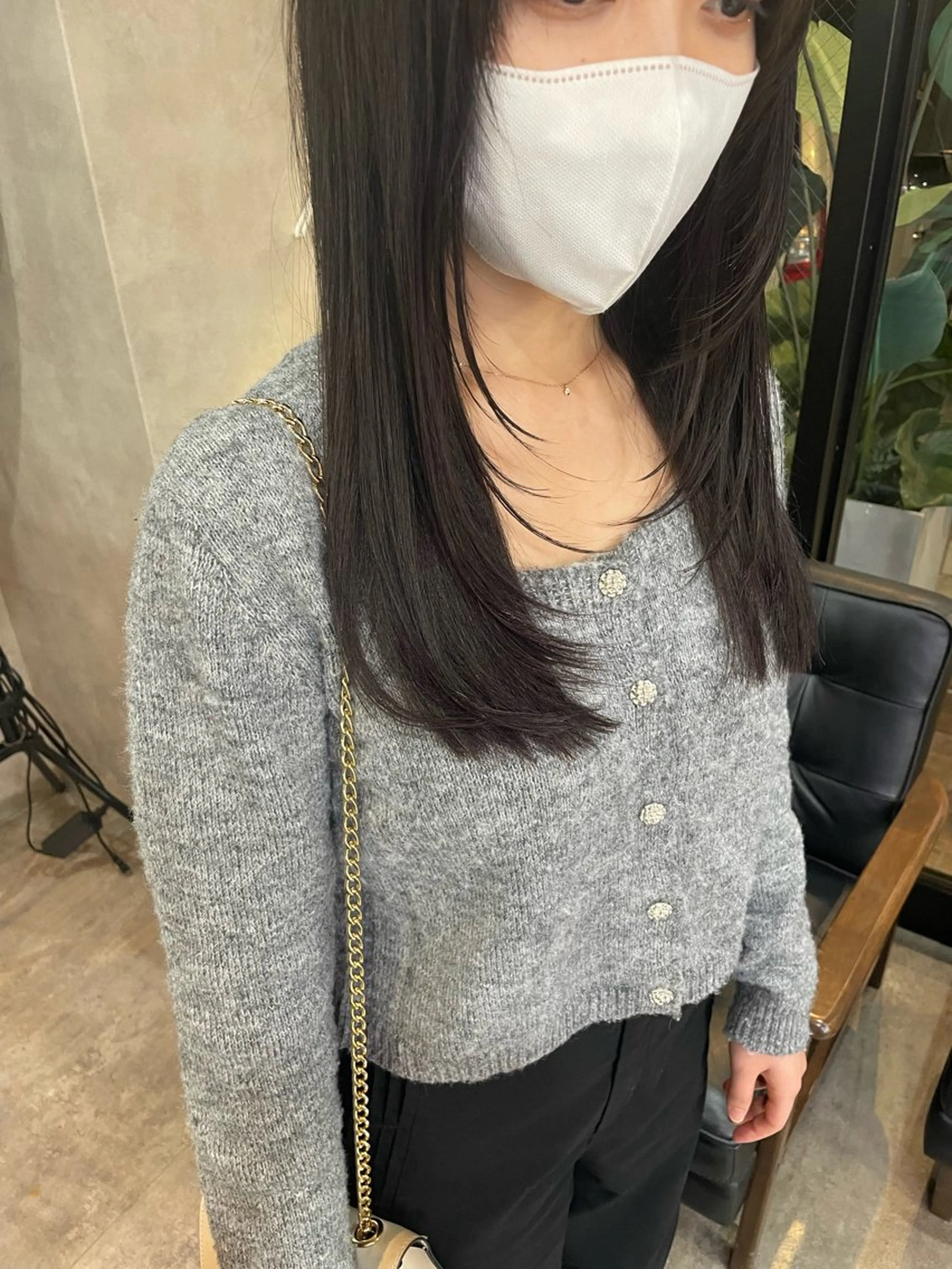 ロング 顔周りカット レイヤーカット RIENS / ayu ♡のヘアスタイル