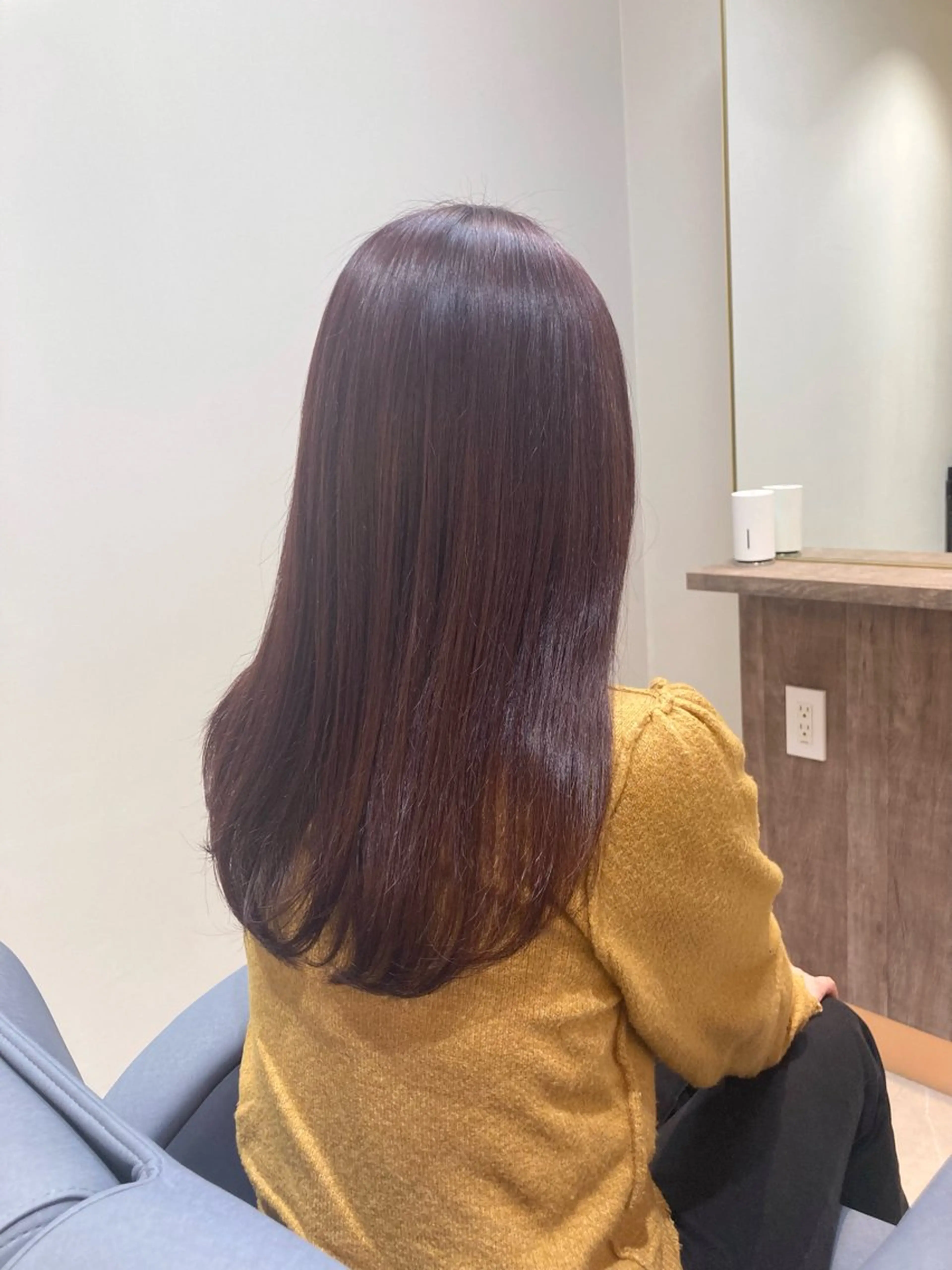 ロング ヘアカラー ピンクカラー🎀 米津 美佑のヘアスタイル