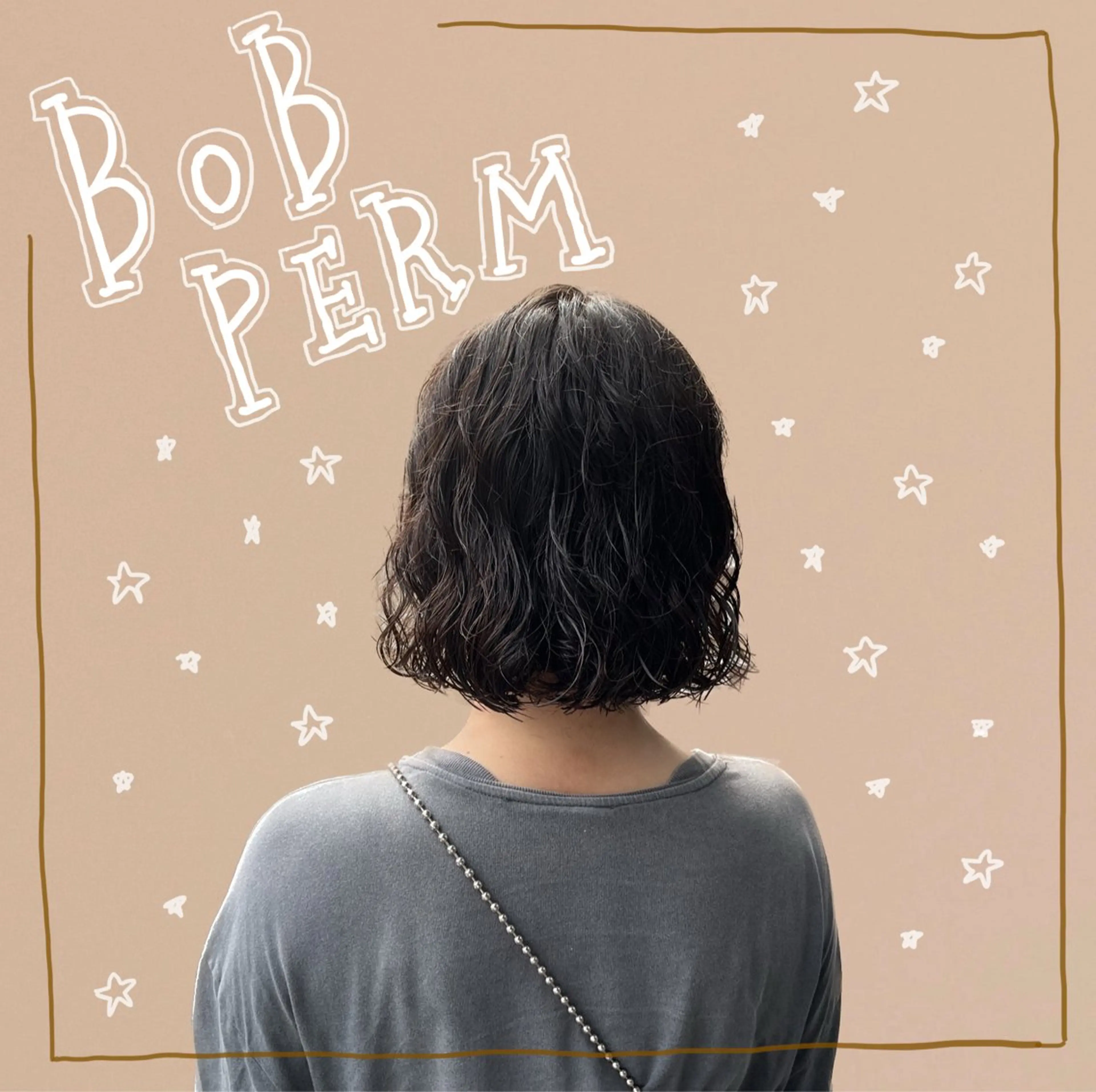 ショート パーマ カット パーマ benji仙台所属・KOKI/ ボブ/ パーマ/透明感カラーのヘアスタイル