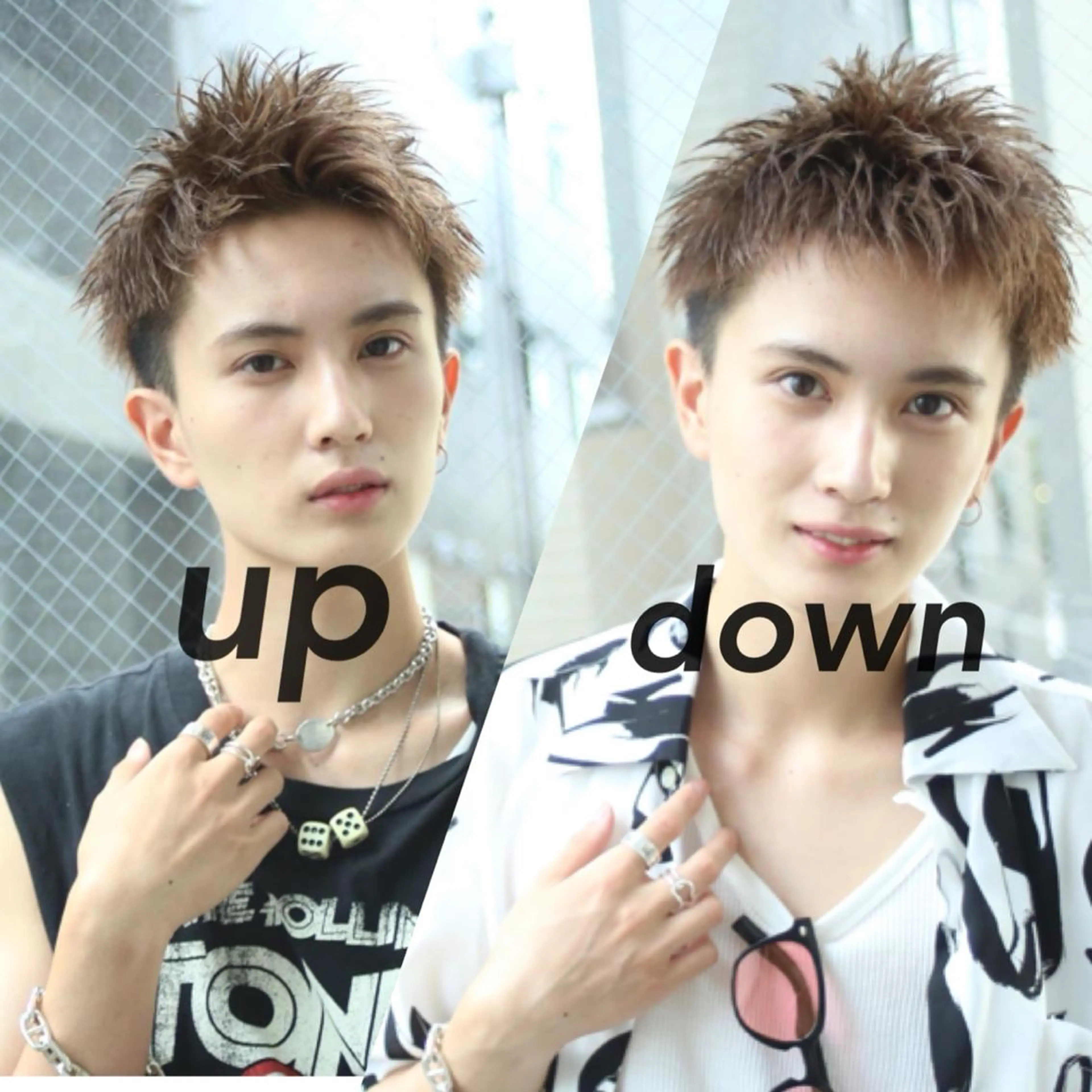 ショート カラー パーマ ヘアアレンジ メンズ アップバング ビジネス センターパート ダウンパーマ マッシュ カット トリートメント ヘアセット 【メンズヘアの匠】 タニ　心斎橋　アメ村のヘアスタイル