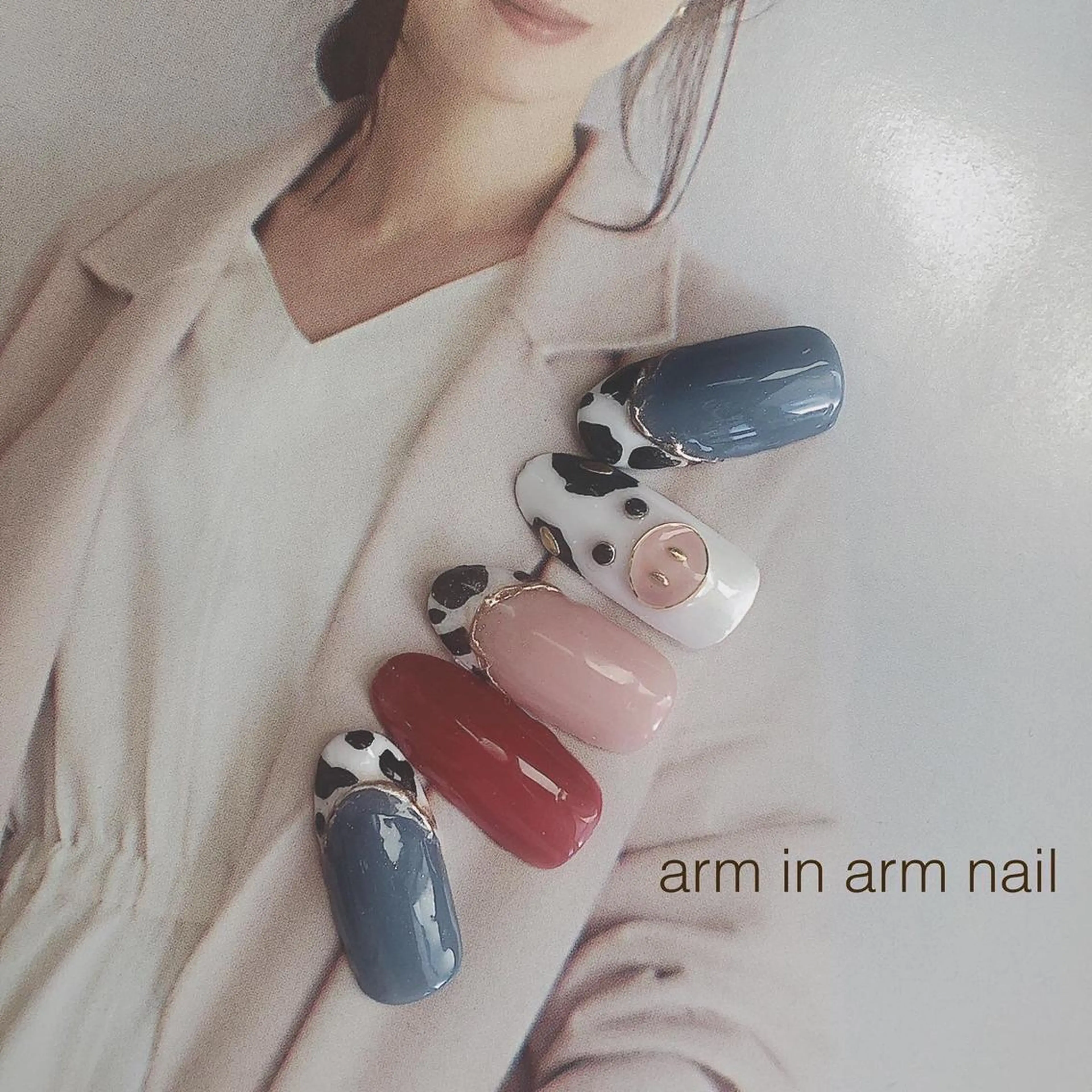 ネイル arm in arm ︎✿Yamamotoのマツエク・マツパデザイン
