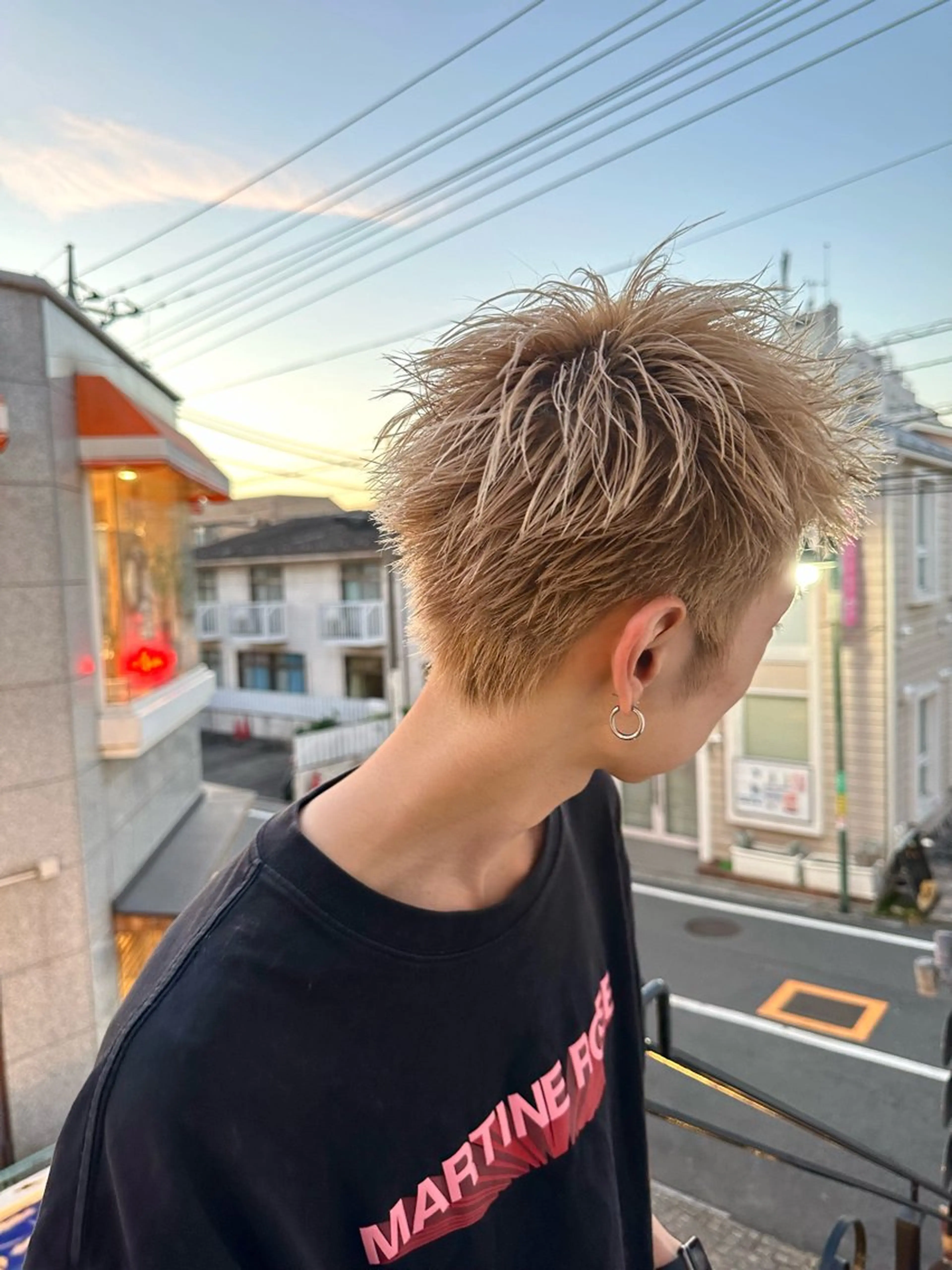 ショート カラー ケアパーマ/ケアブリ ーチdaisukeのヘアスタイル