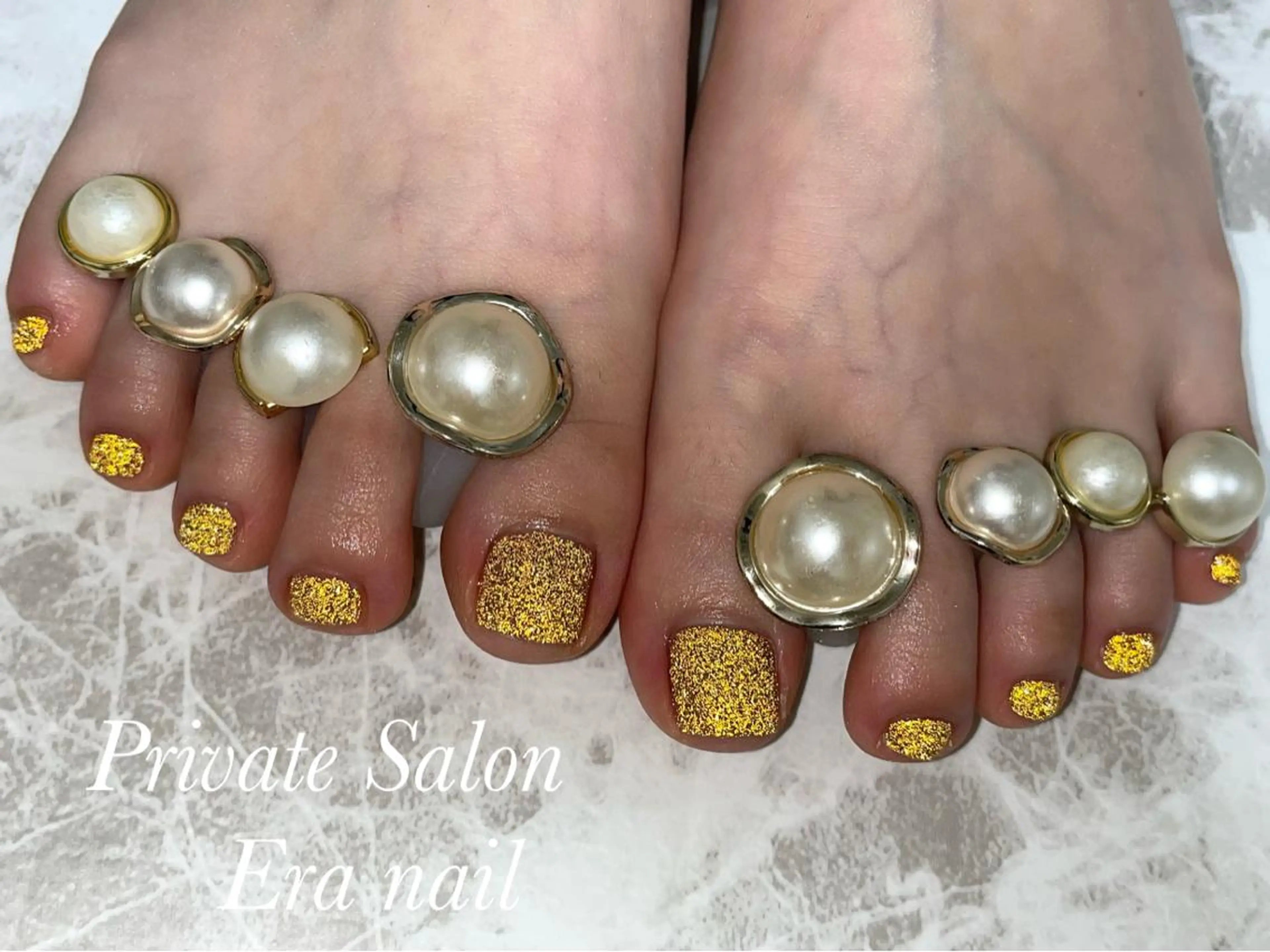 ネイル フラッシュネイル フットネイル ワンカラーネイル フットネイル Era nailのネイルデザイン