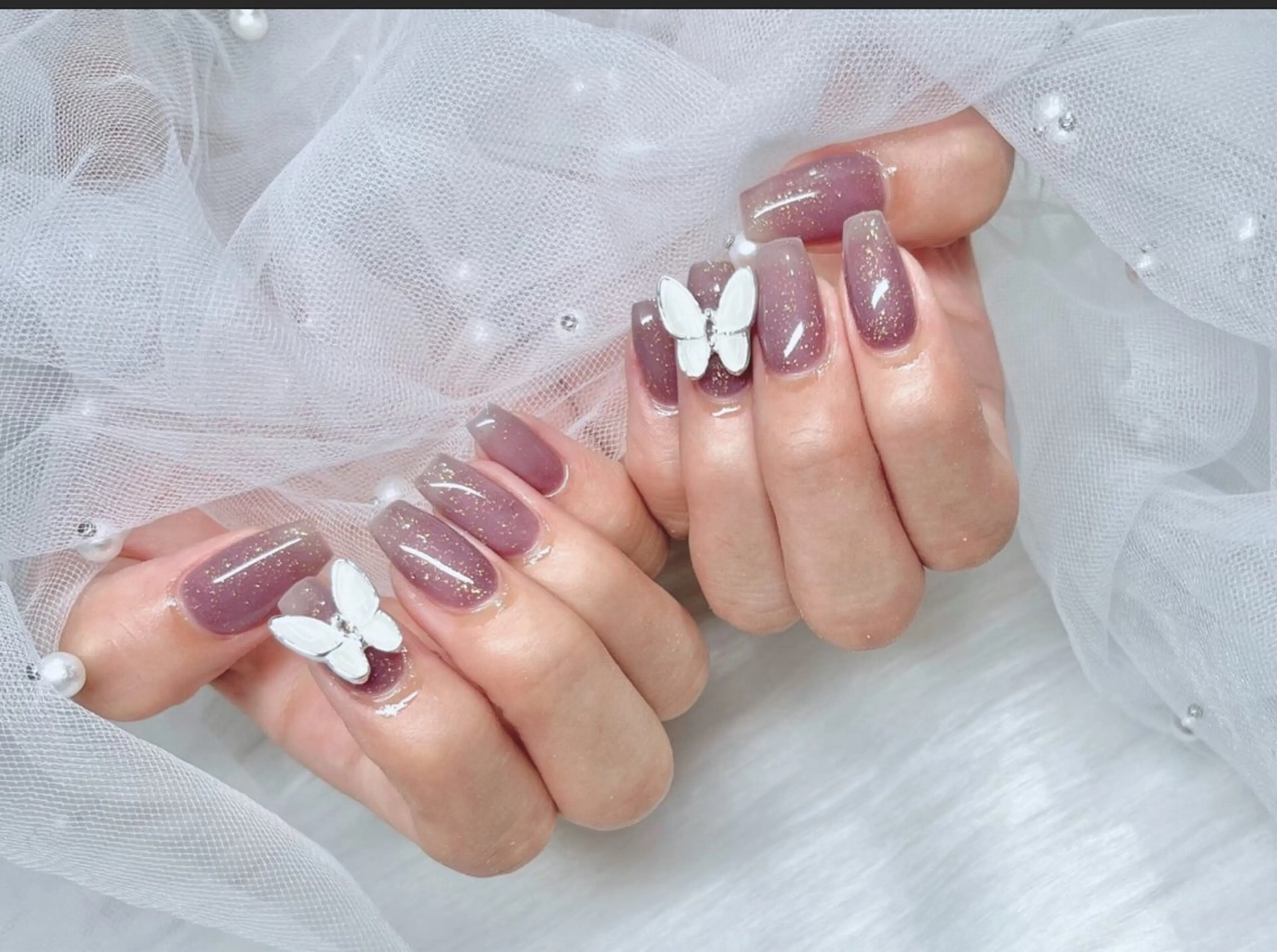 ネイル ETERNA Nail 銀座店【パラジェル/フィルイン/チップ長さだし/マグネット/ニュアンス】所属・ア カリのネイルデザイン