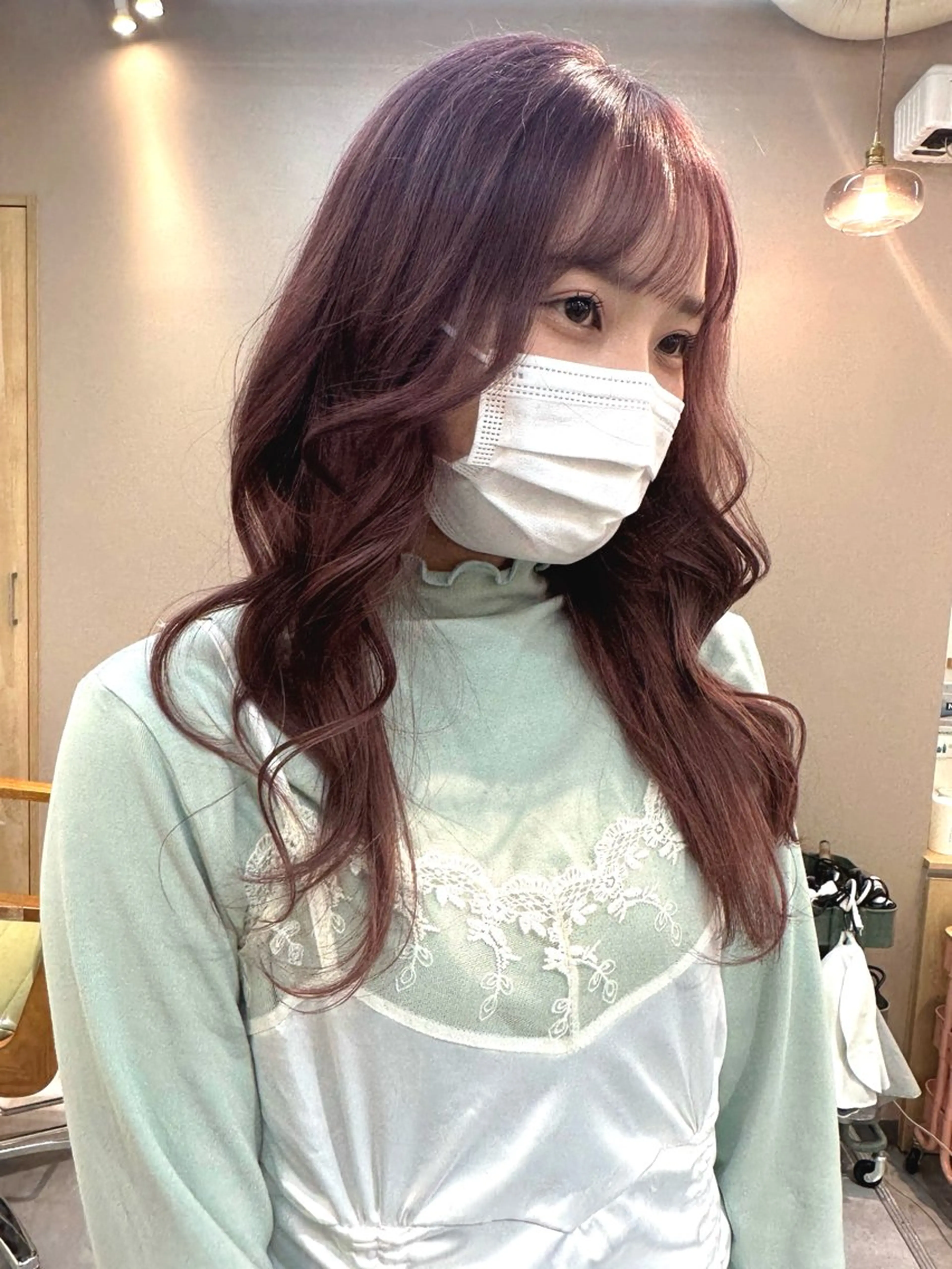 ロング カラー レイヤー/顔周り /いいぬまみかのヘアスタイル
