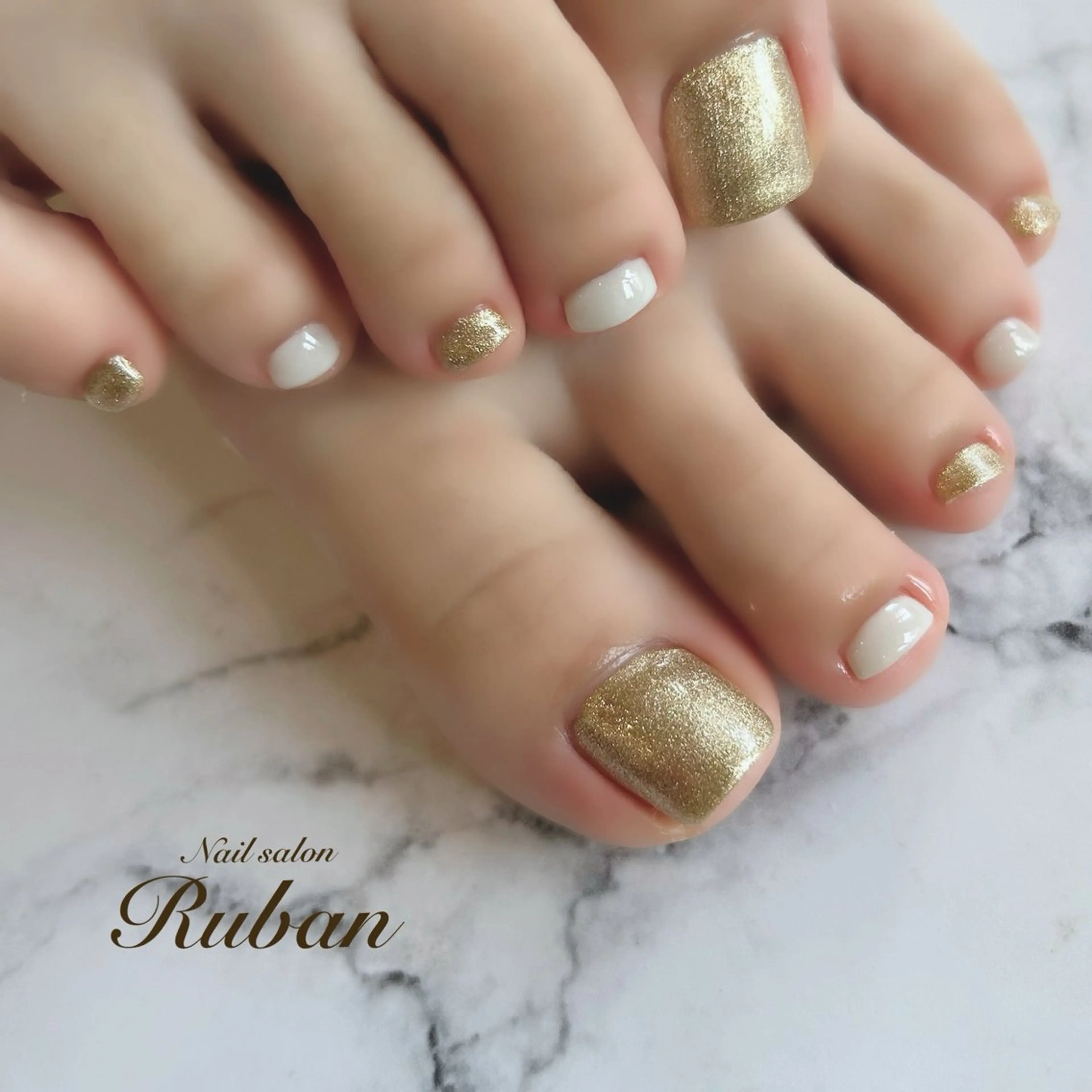 ネイル フットネイル ワンカラーネイル Nail salon Ruban所属・Nail salon Rubanのネイルデザイン