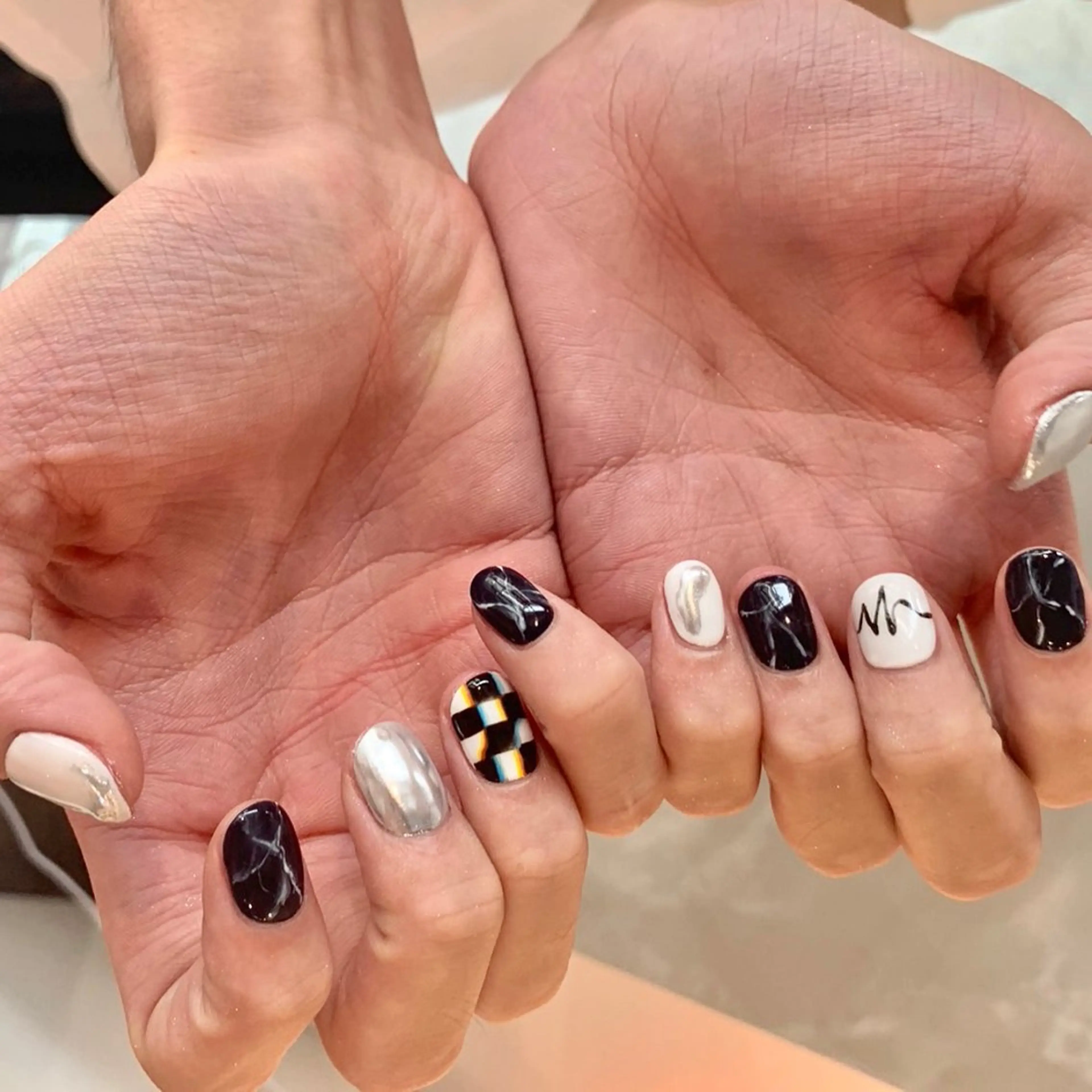 メンズネイル★/オフ有り/ニュアンス/パラジェル変更可の写真