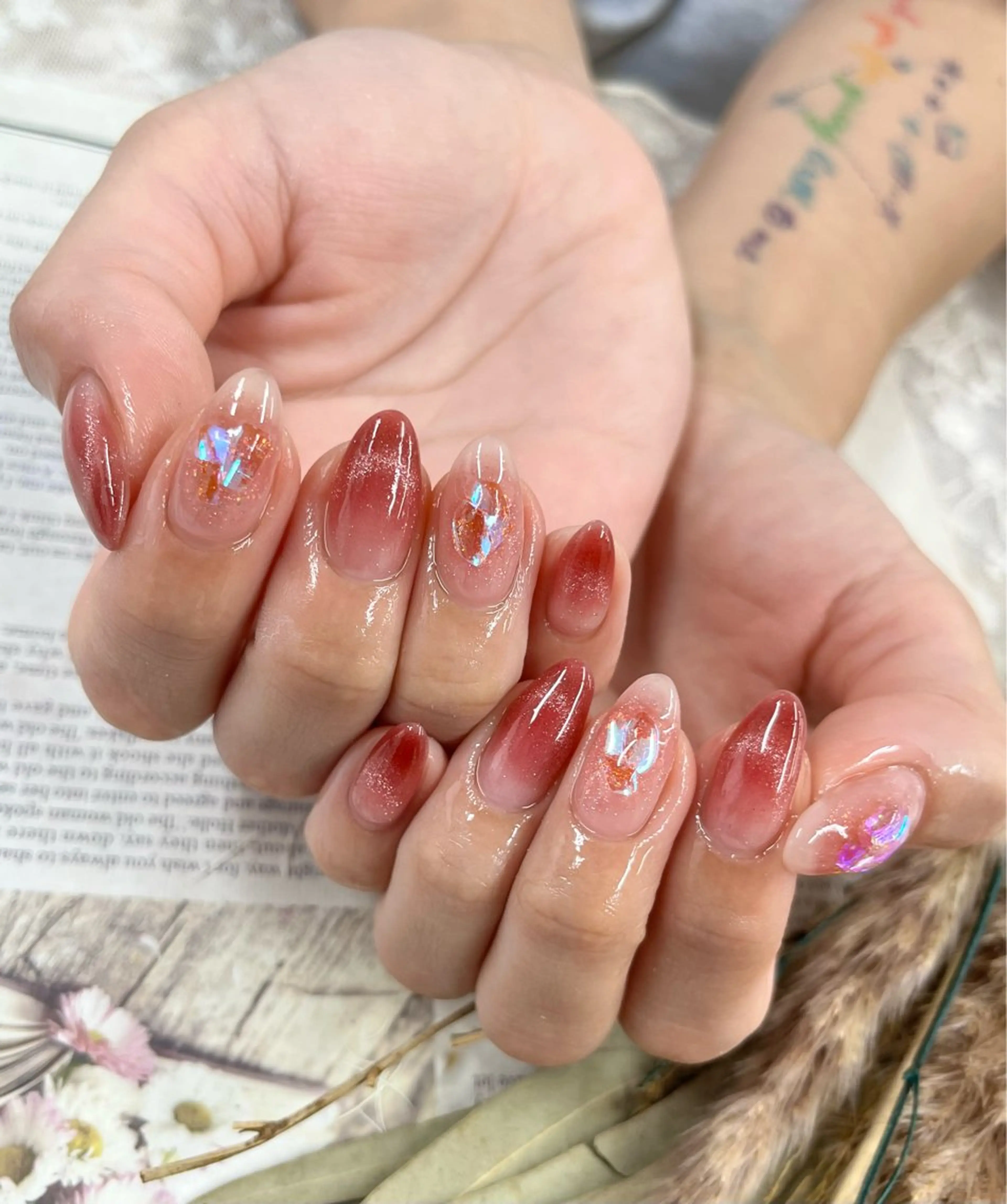 ネイル ストーンネイル ハンドネイル Basic町田本店 Suzunaのネイルデザイン