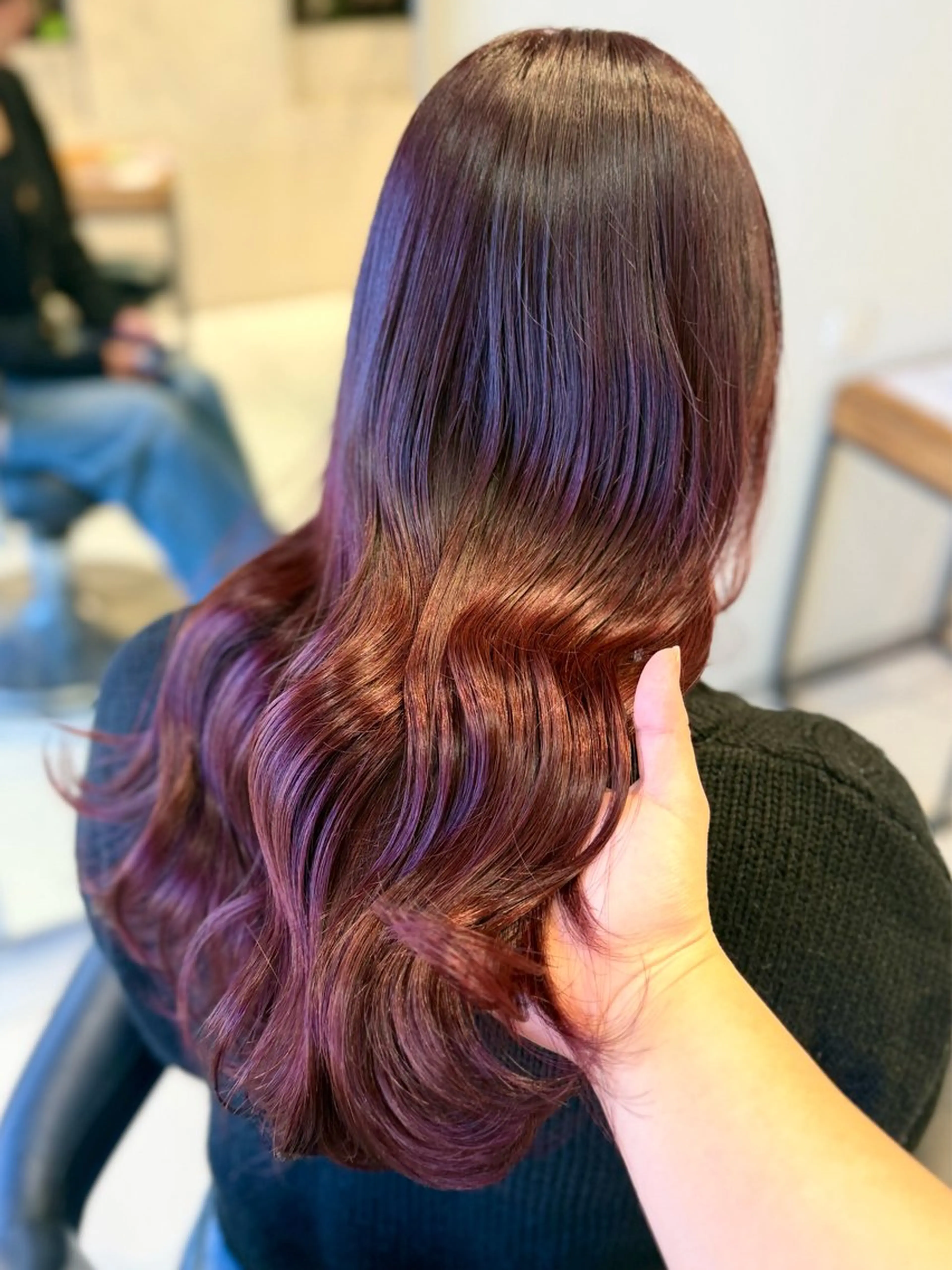 カラー ブラウンカラー ピンクカラー 暖色/レイヤーカット /艶髪/髪質改善/のマツエク・マツパデザイン