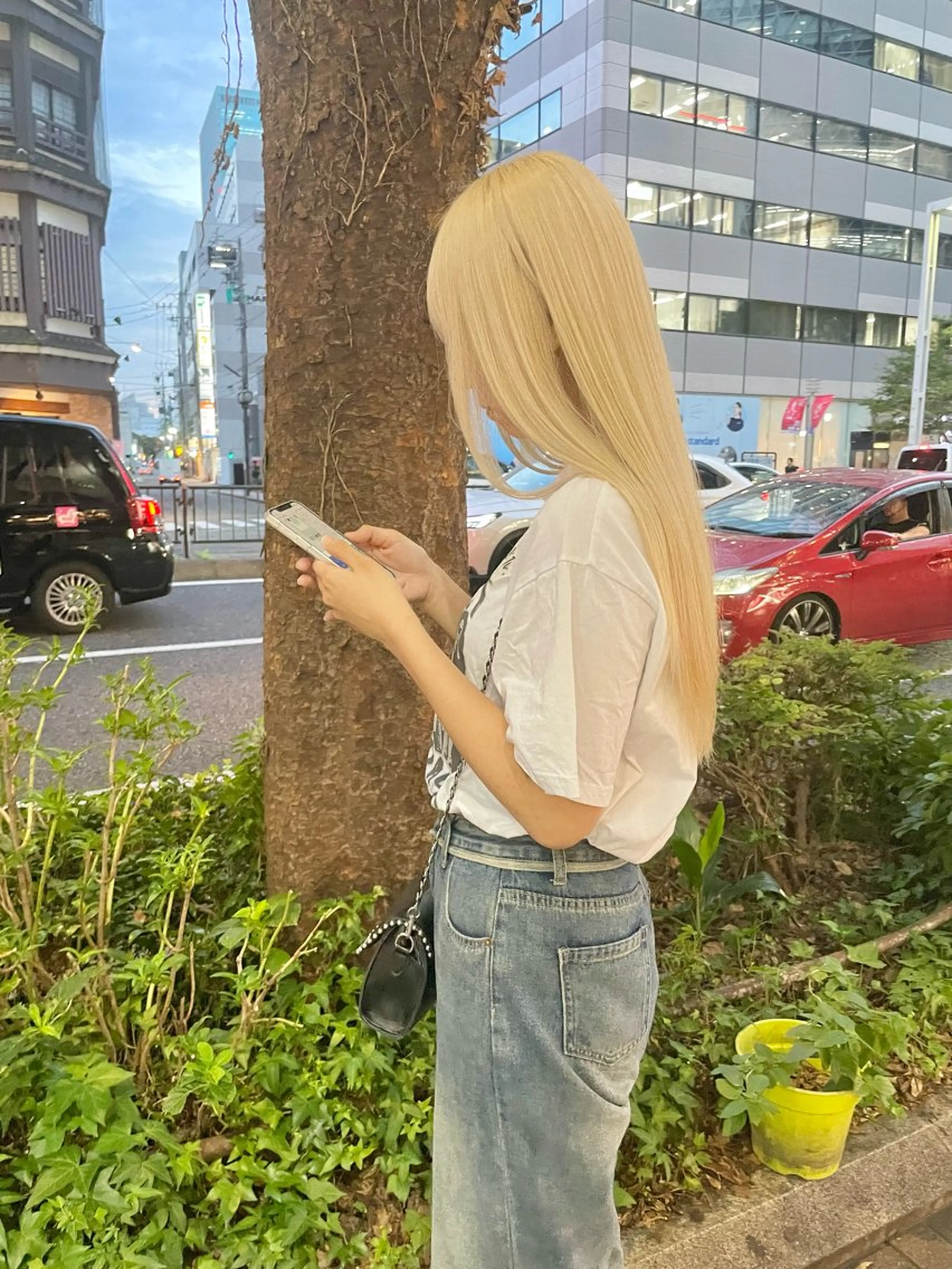 ロング インク 美容院のヘアスタイル