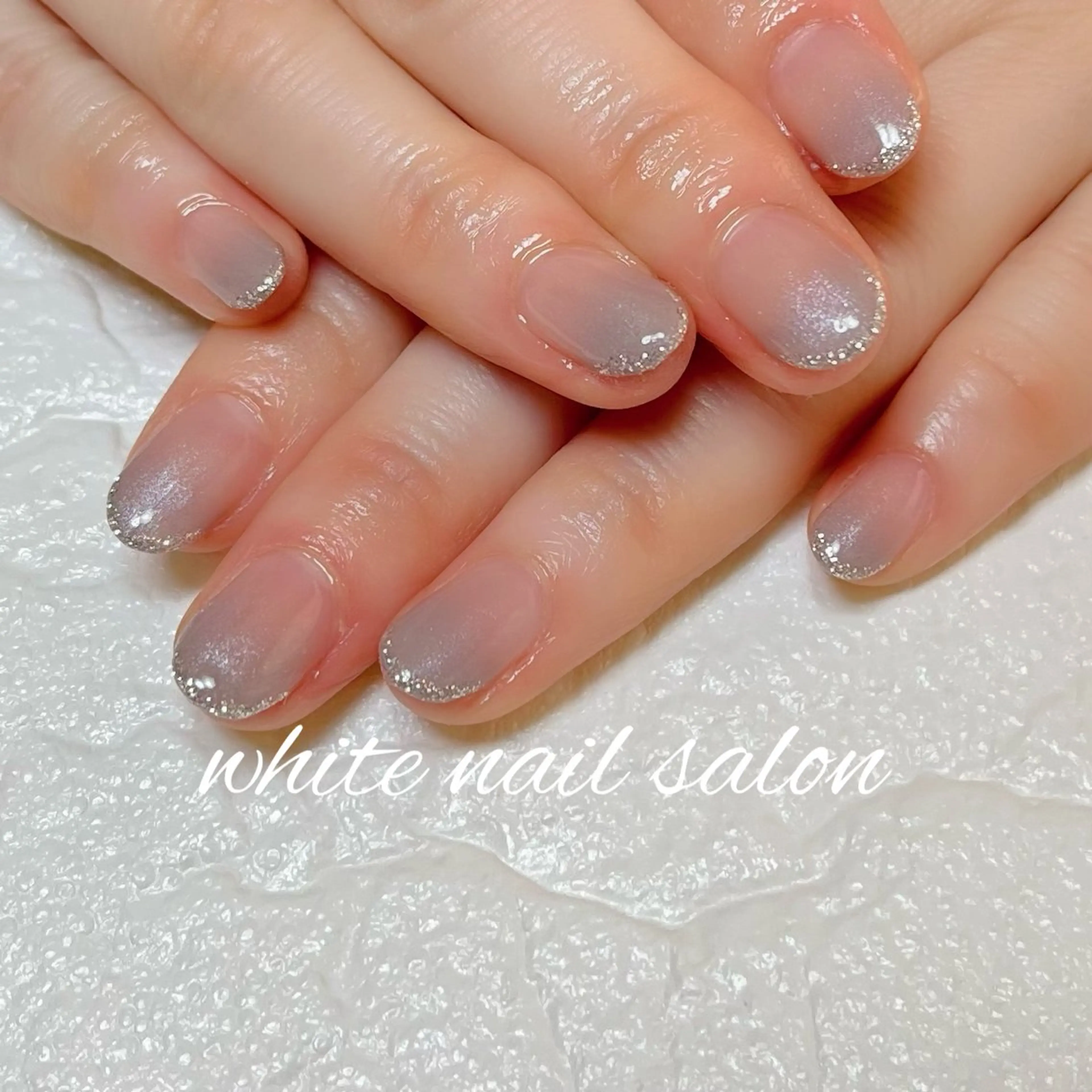 ネイル ラメ(グリッター) ハンドネイル white nail salonのネイルデザイン