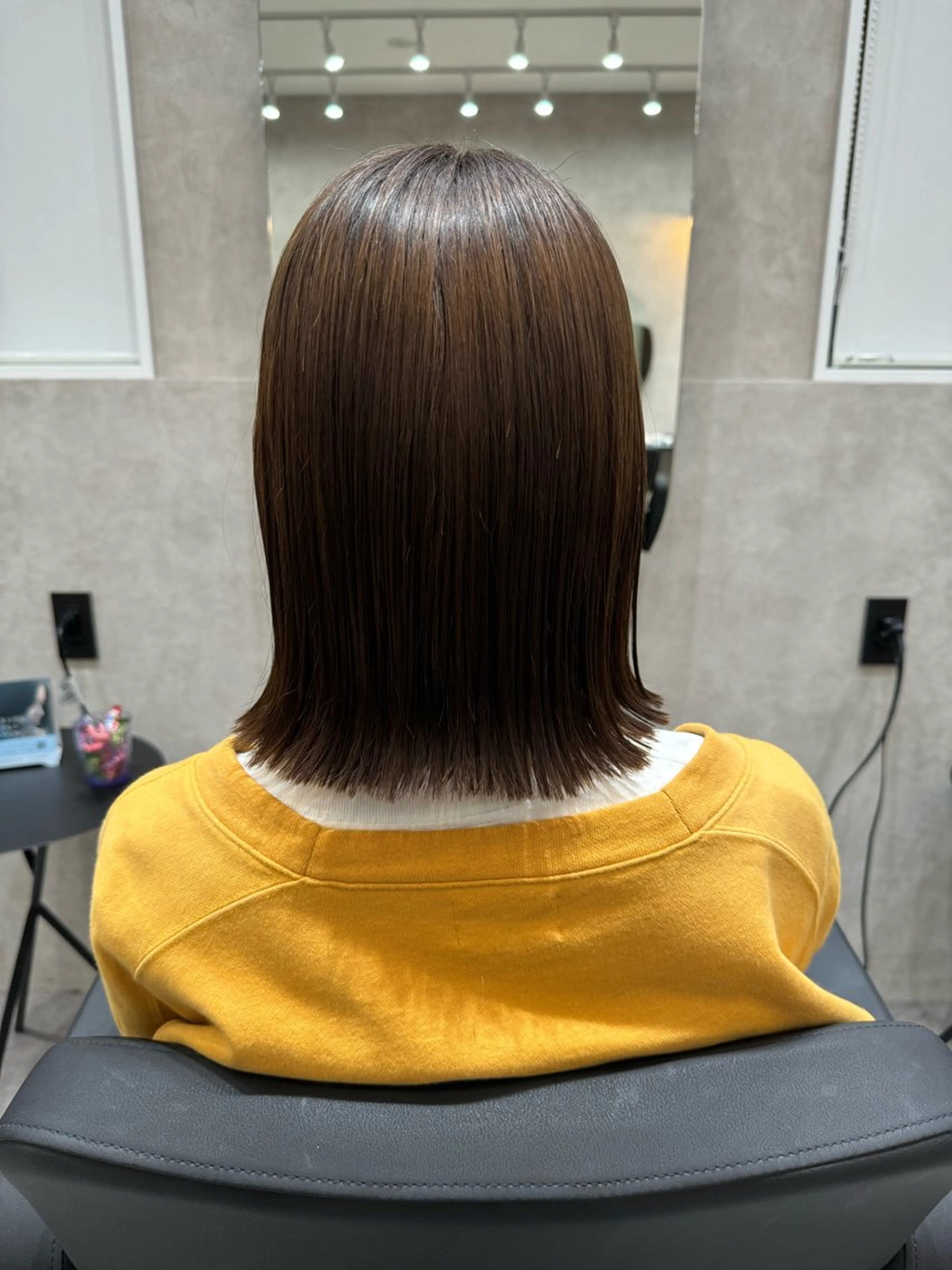 ミディアム ボブ 外ハネヘア 森本峻介 ボブ/透明感カラーのヘアスタイル