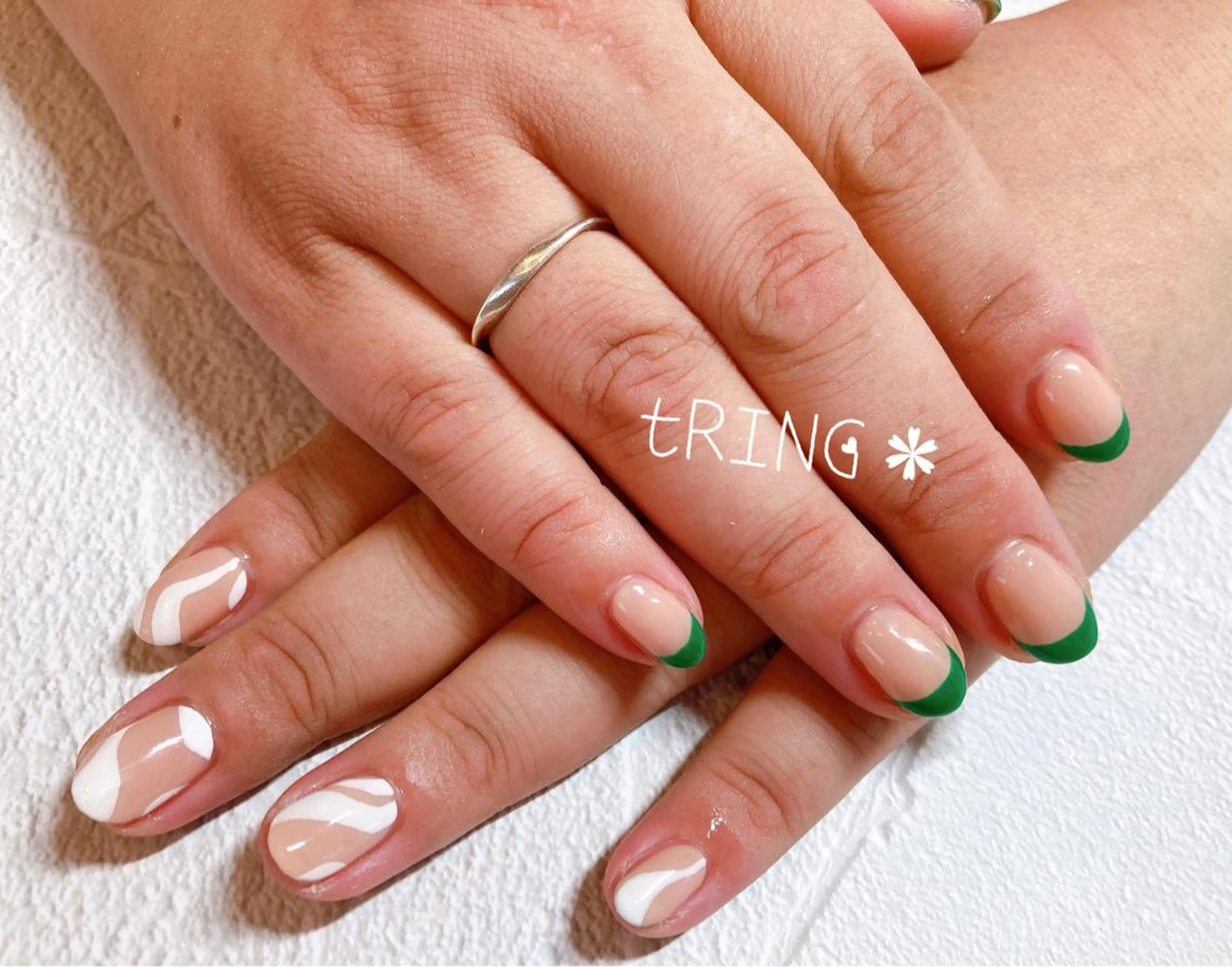 ネイル ハンドネイル tRING＊ しいの木台のネイルデザイン