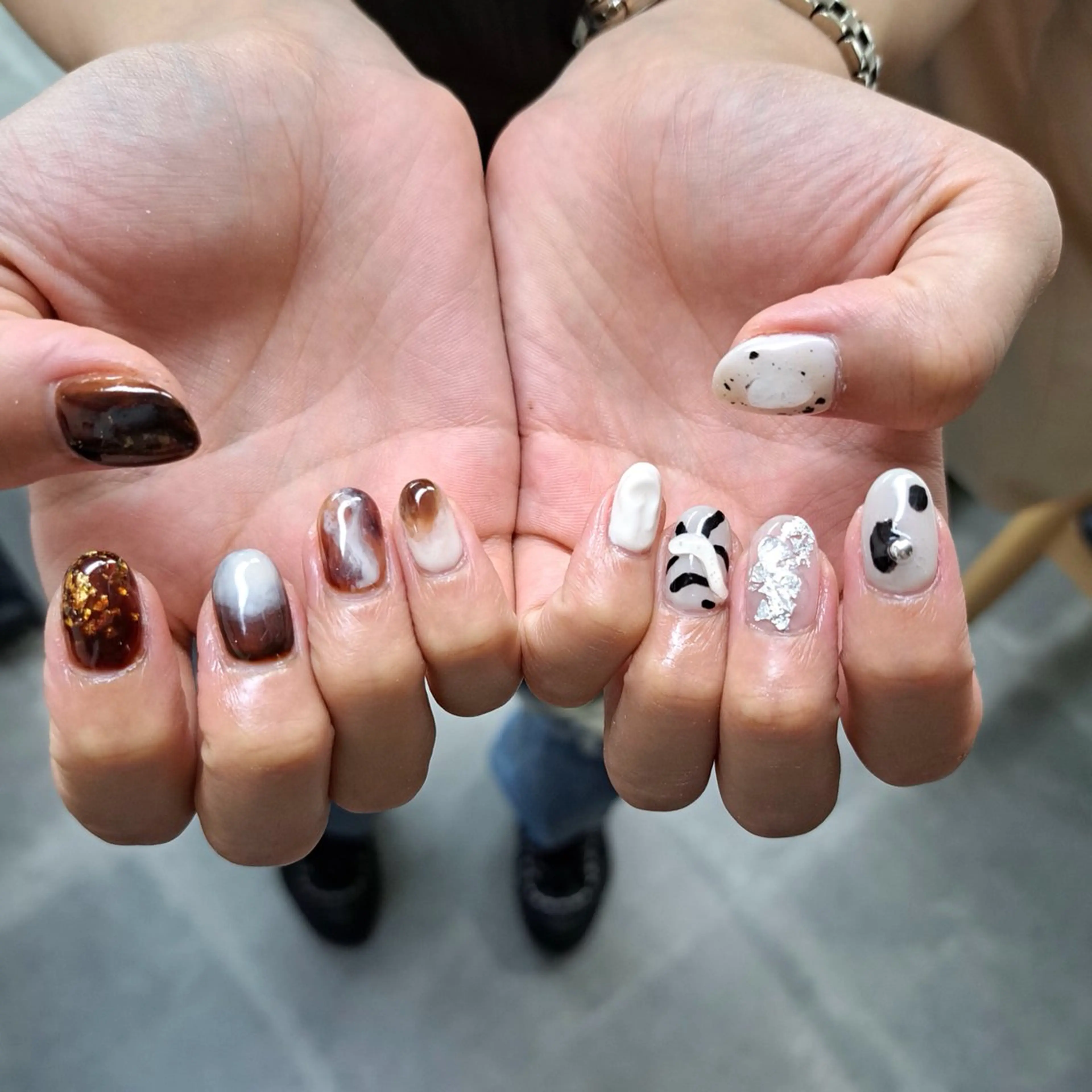 ネイル アートネイル ジェルネイル ニュアンスネイル スカルプネイル nailstudio eviz新宿店のネイルデザイン
