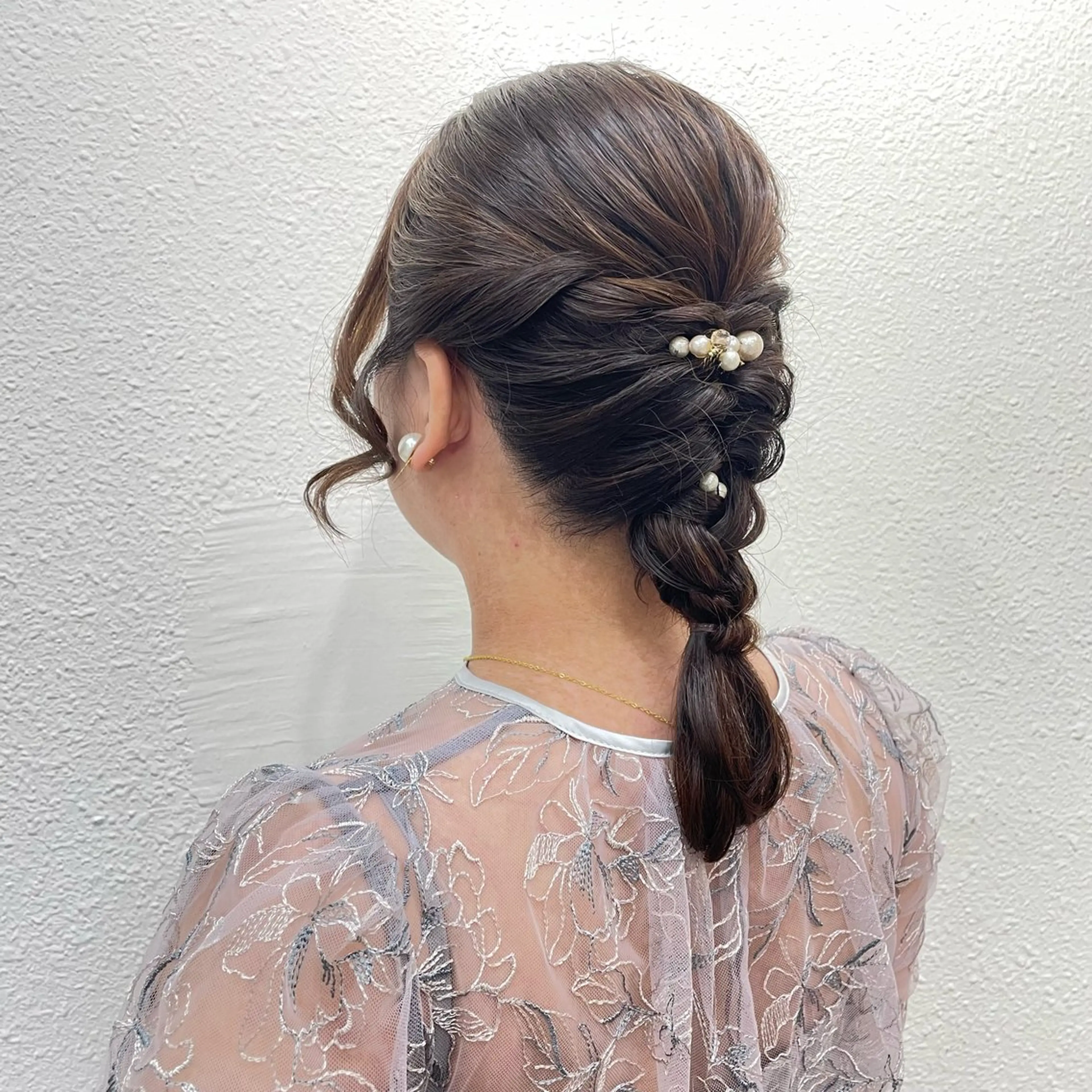 ヘアアレンジ ヘアセット Riru🤍レイヤー 垢抜けカラー🤍のヘアスタイル